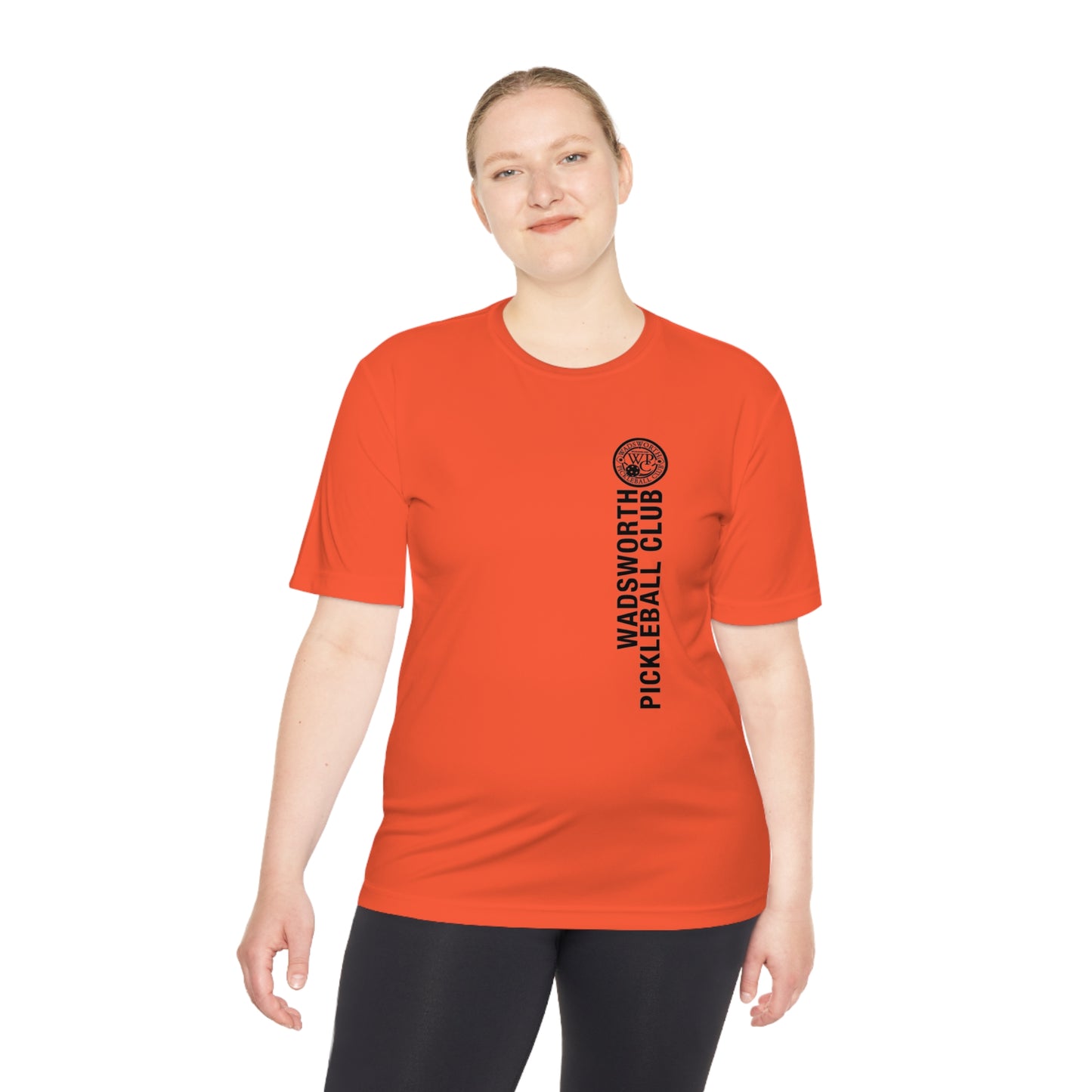 WPC BLACK VERTICAL LOGO SPORT-TEK (FRONT & LOGO BACK) - Unisex Moisture Wicking Tee