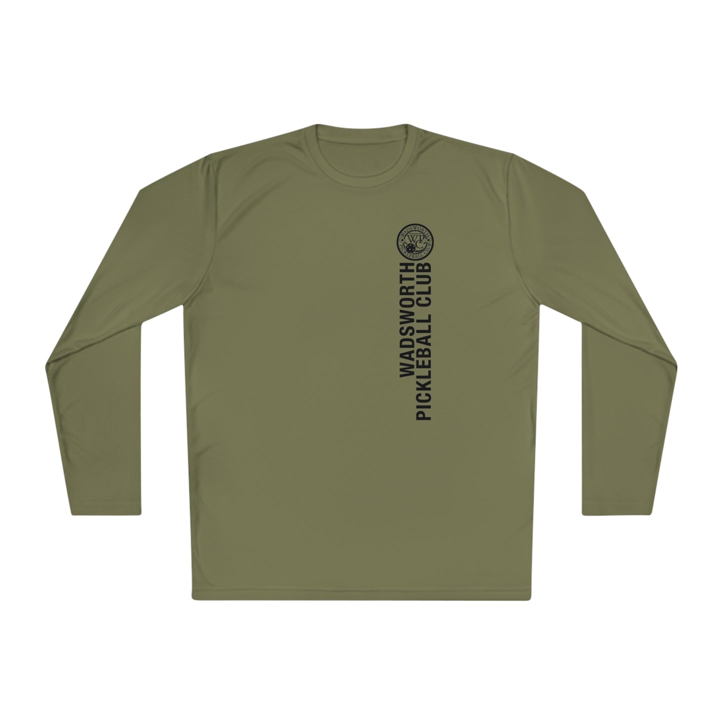 WPC WHITE-BLACK VERTICAL LOGO SPORT-TEK (FRONT & BACK) - Unisex Lightweight Long Sleeve Tee