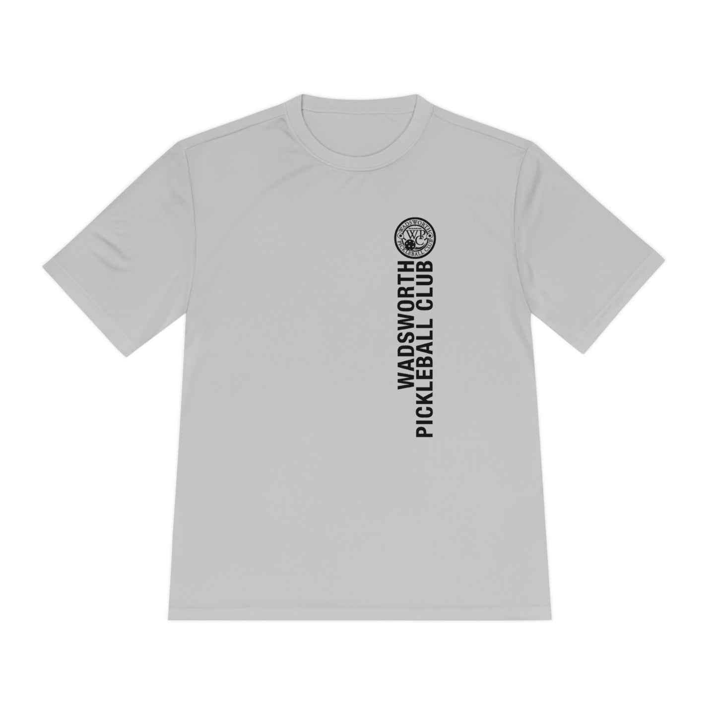 WPC BLACK VERTICAL LOGO SPORT-TEK (FRONT & LOGO BACK) - Unisex Moisture Wicking Tee