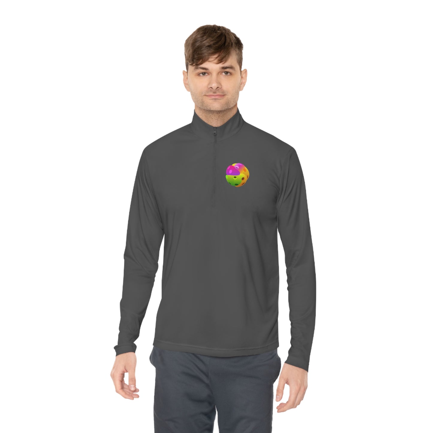PICKLEBALL ABSTRACT, SPORT-TEK: Unisex Quarter-zip Pullover