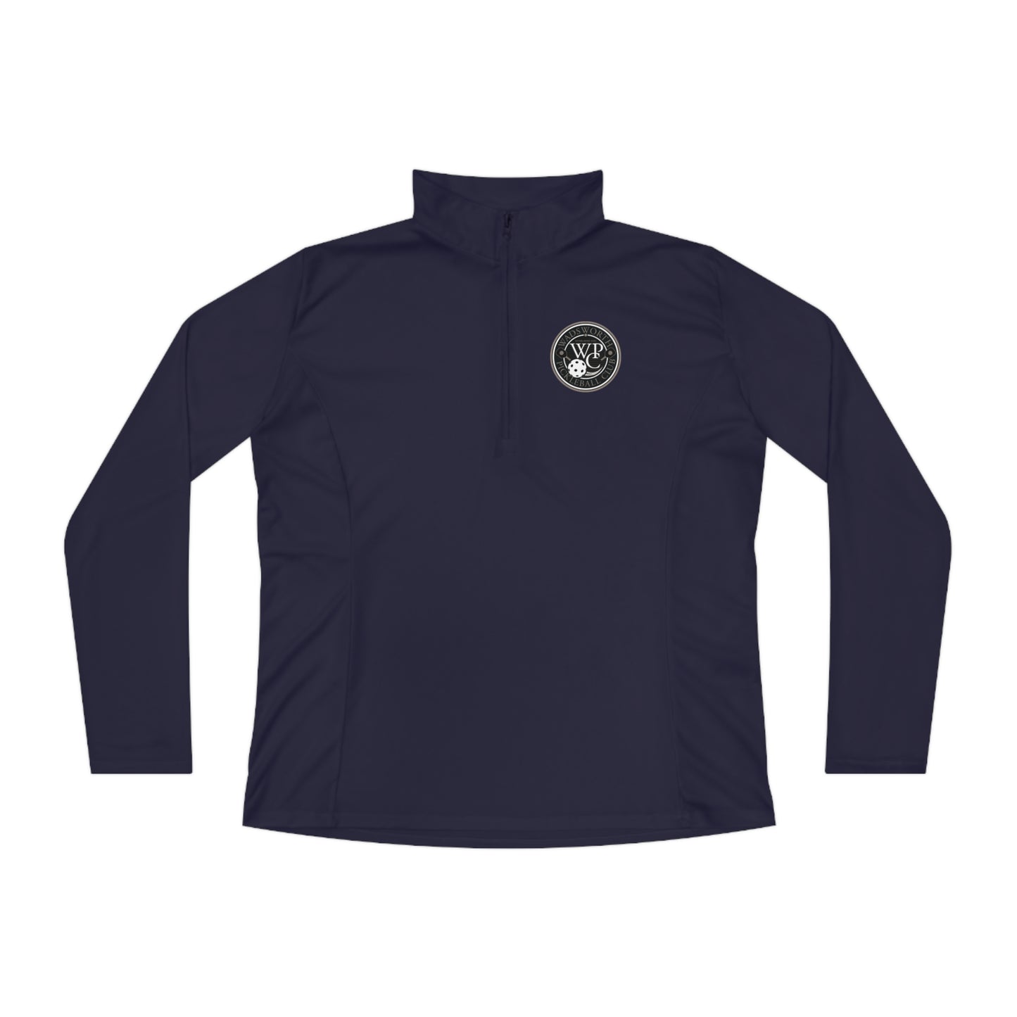 WPC GRAY LOGO LADIES SPORT-TEK (FRONT & PICKLEBALL BACK) - Ladies Quarter-Zip Pullover