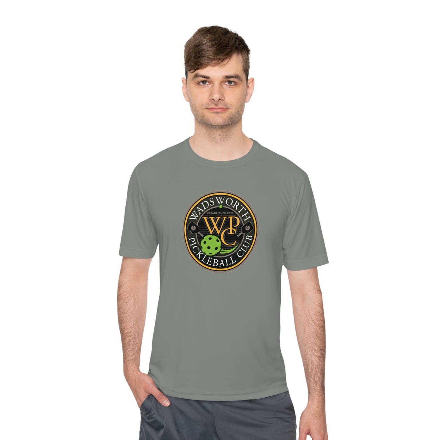 WPC COLOR LOGO SPORT-TEK (FRONT & PICKLEBALL BACK) - Unisex Moisture Wicking Tee