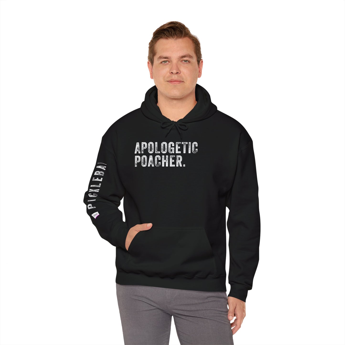 APOLOGETIC POACHER, Unisex Heavy Blend™ Hooded Sweatshirt