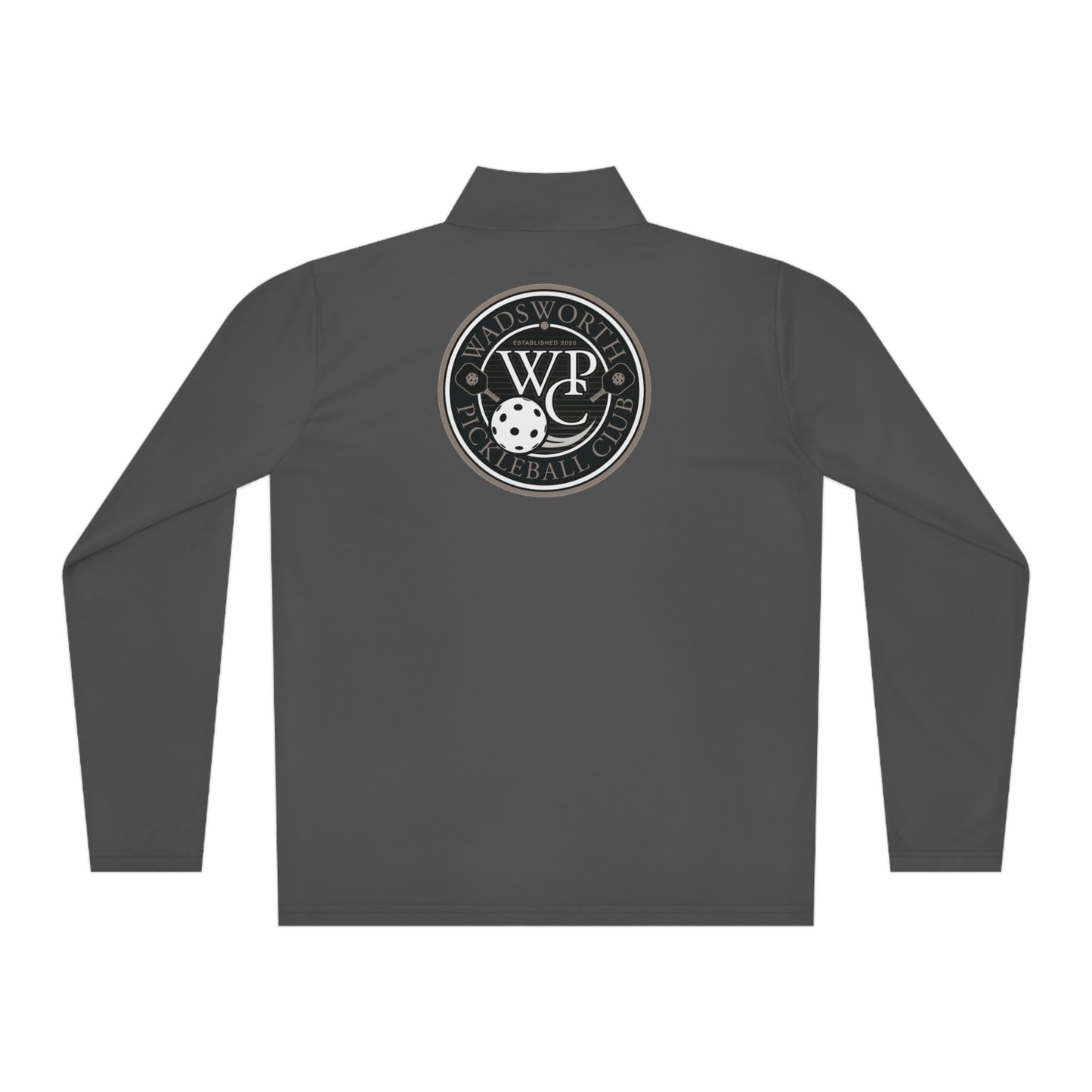WPC GRAY LOGOS (FRONT & BACK) - Unisex Quarter-Zip Pullover
