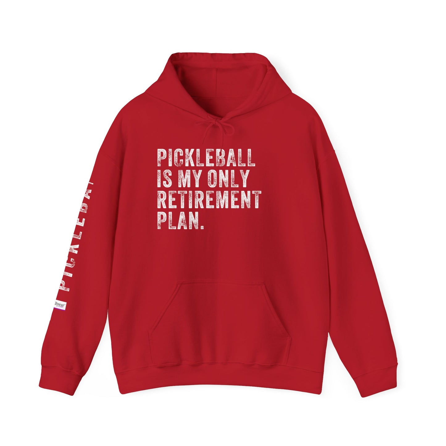 PICKLEBALL IS MY ONLY RETIREMENT PLAN, Unisex Heavy Blend™ Hooded Sweatshirt