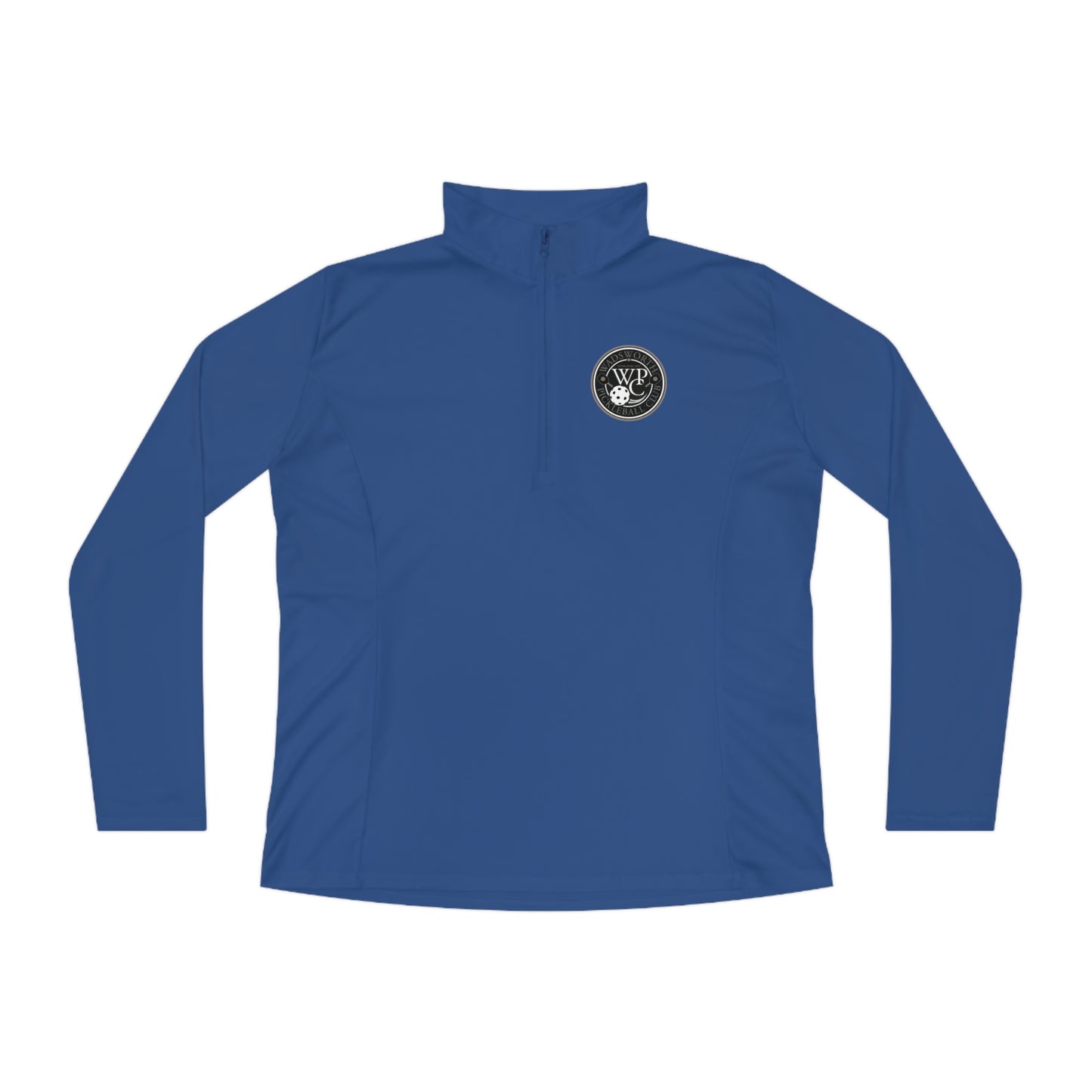 WPC CIRCULAR GRAY LOGOS LADIES SPORT-TEK (FRONT & BACK) - Ladies Quarter-Zip Pullover