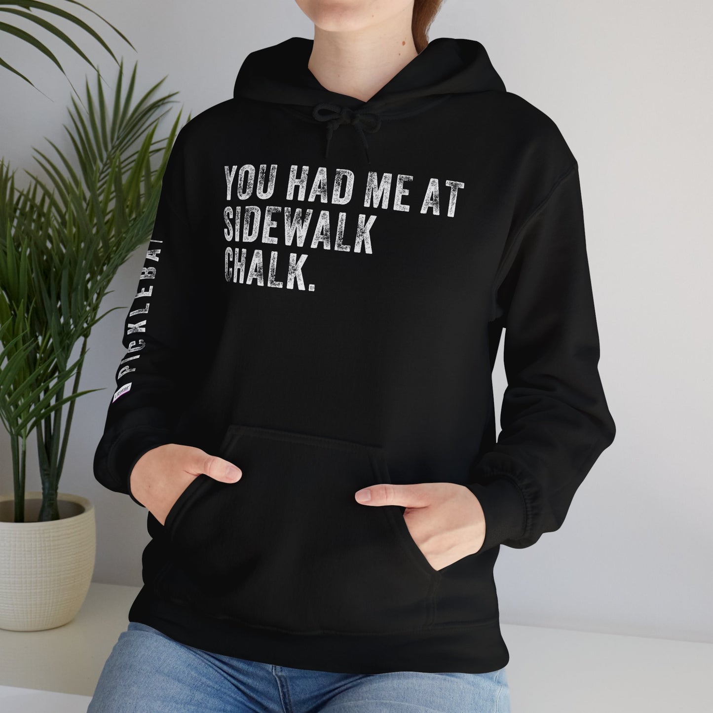YOU HAD ME AT SIDEWALK CHALK, Unisex Heavy Blend™ Hooded Sweatshirt
