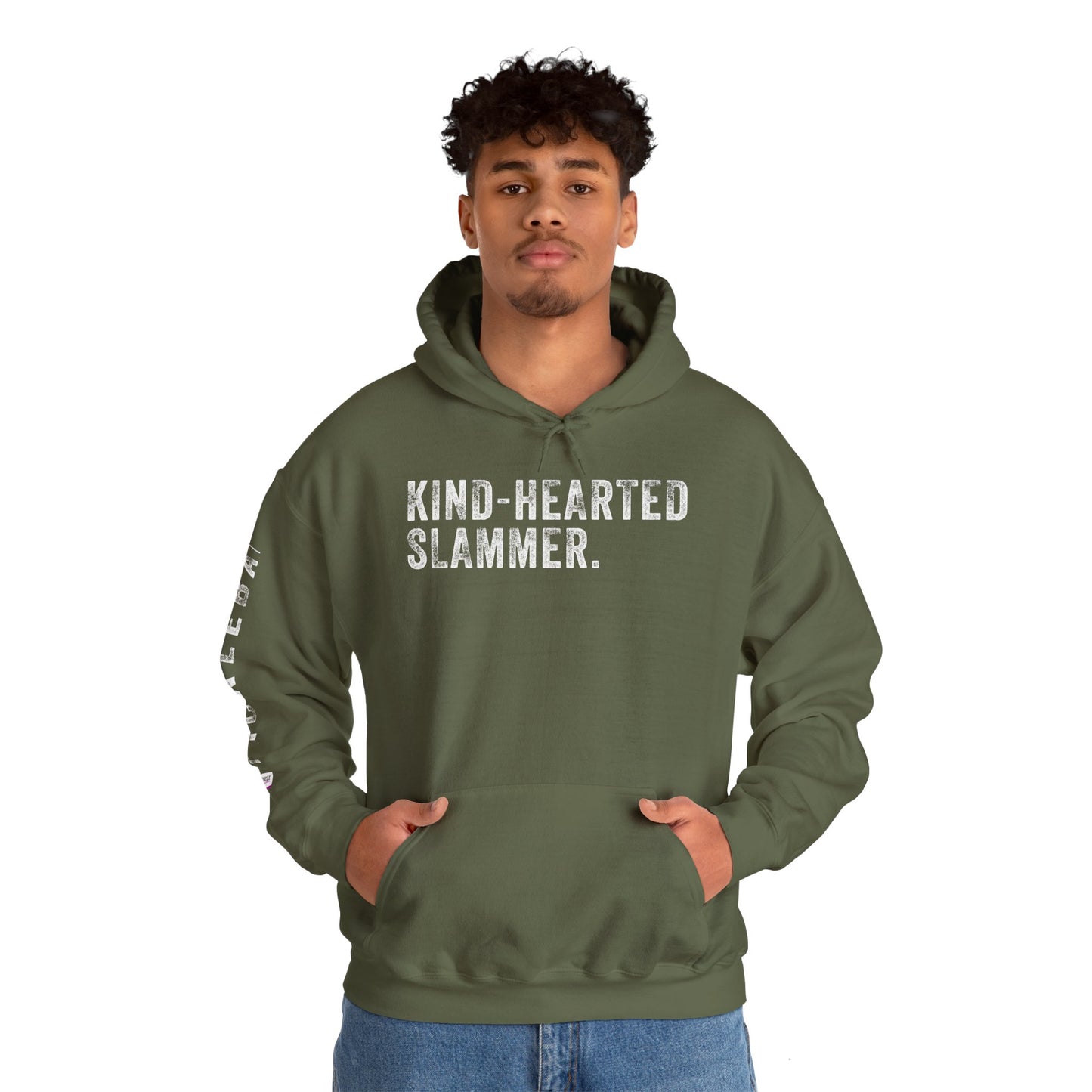KIND-HEARTED SLAMMER, Unisex Heavy Blend™ Hooded Sweatshirt