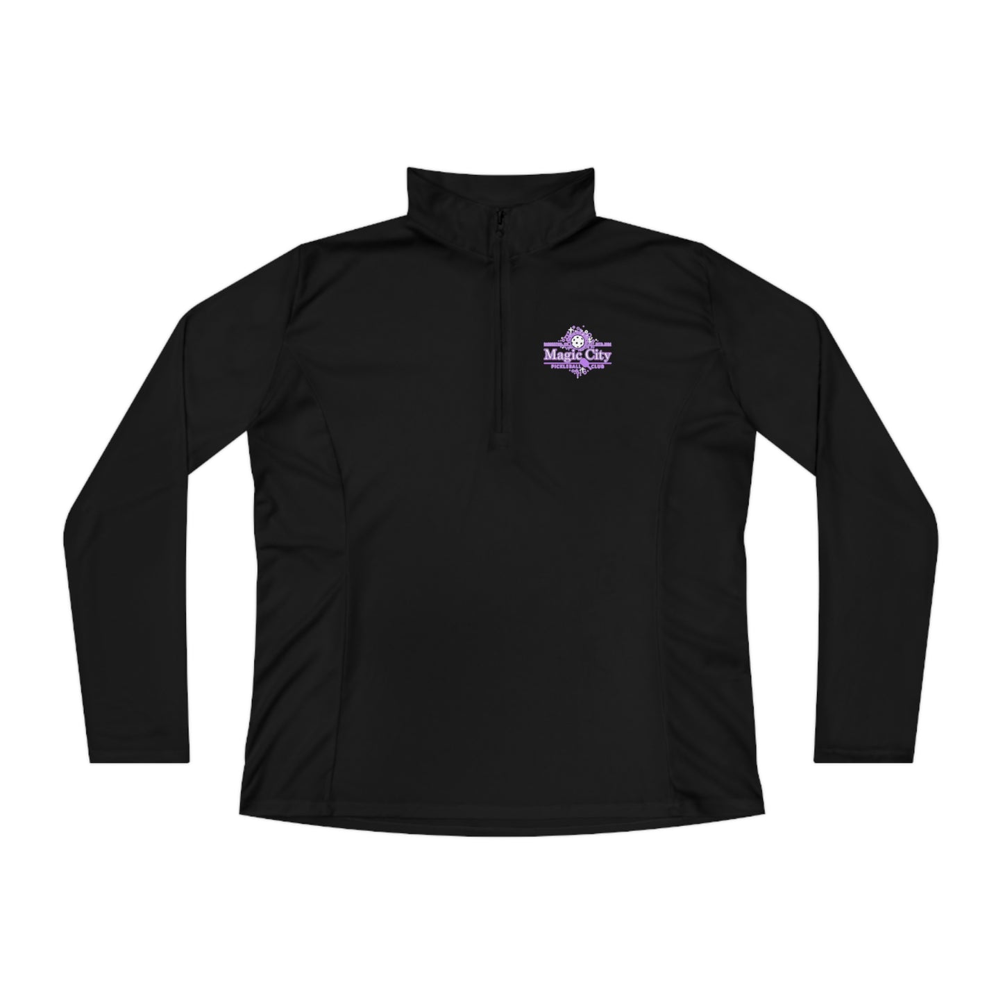 MCPC LOGO (FRONT & PICKLEBALL BACK) - Ladies Quarter-Zip Pullover