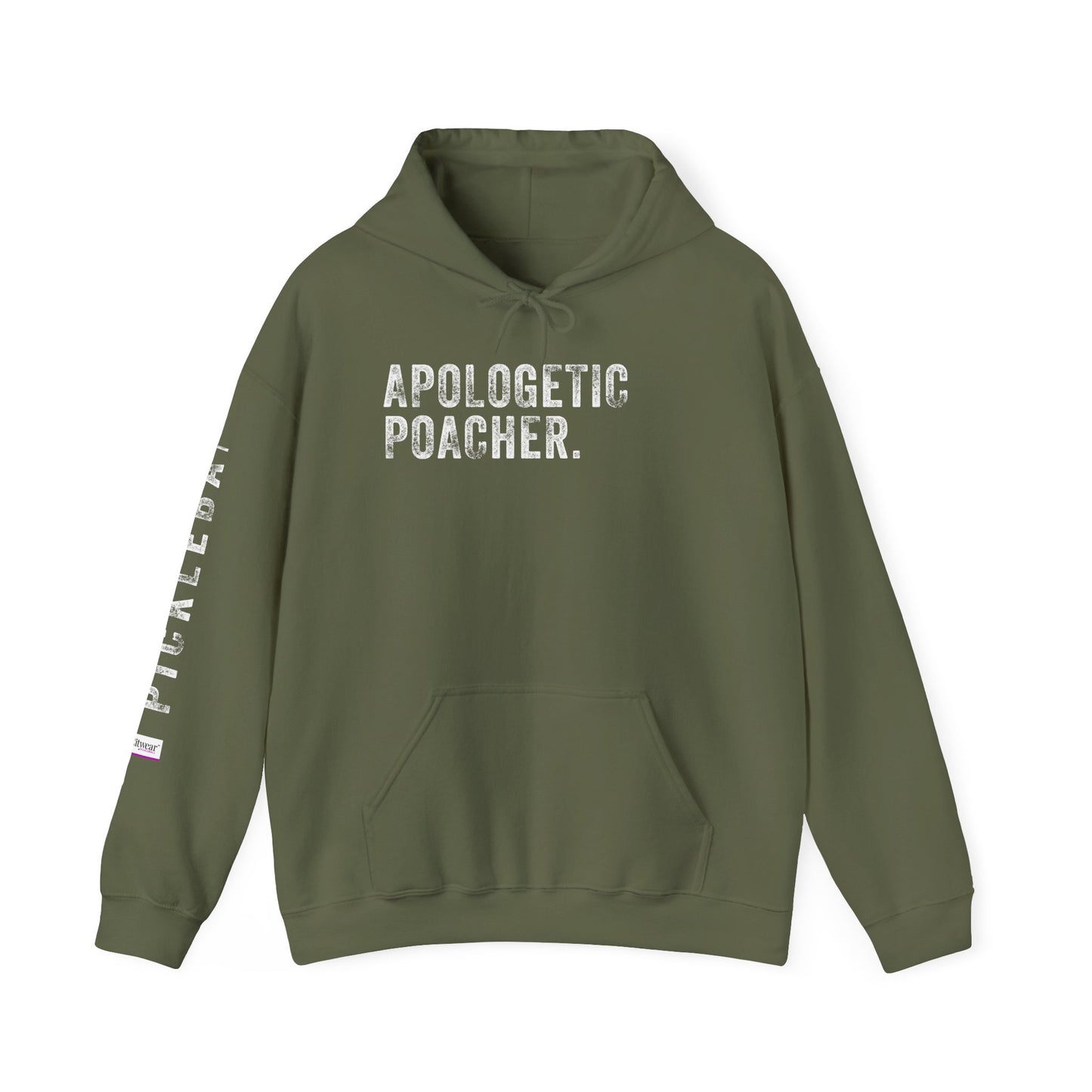 APOLOGETIC POACHER, Unisex Heavy Blend™ Hooded Sweatshirt