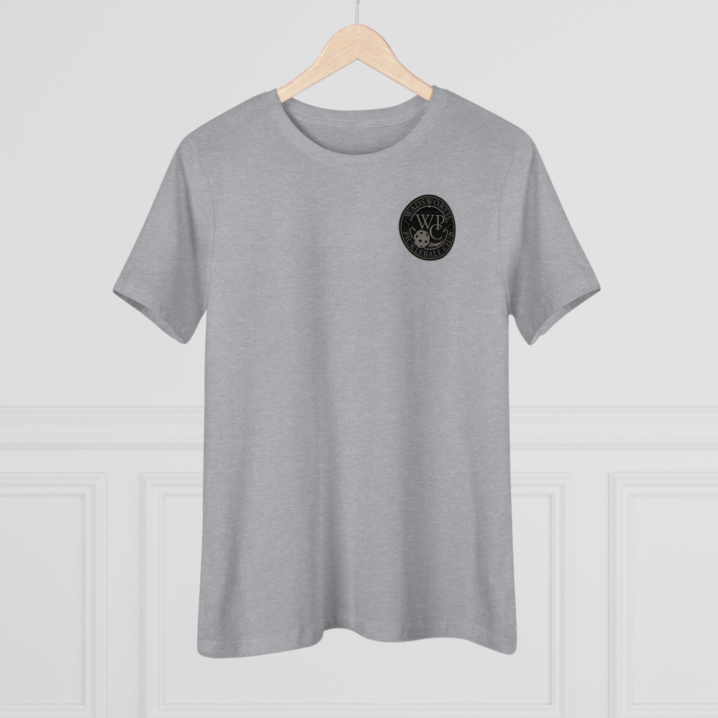 WPC GRAY BLACK POCKET, Relaxed Fit Women's T-shirt