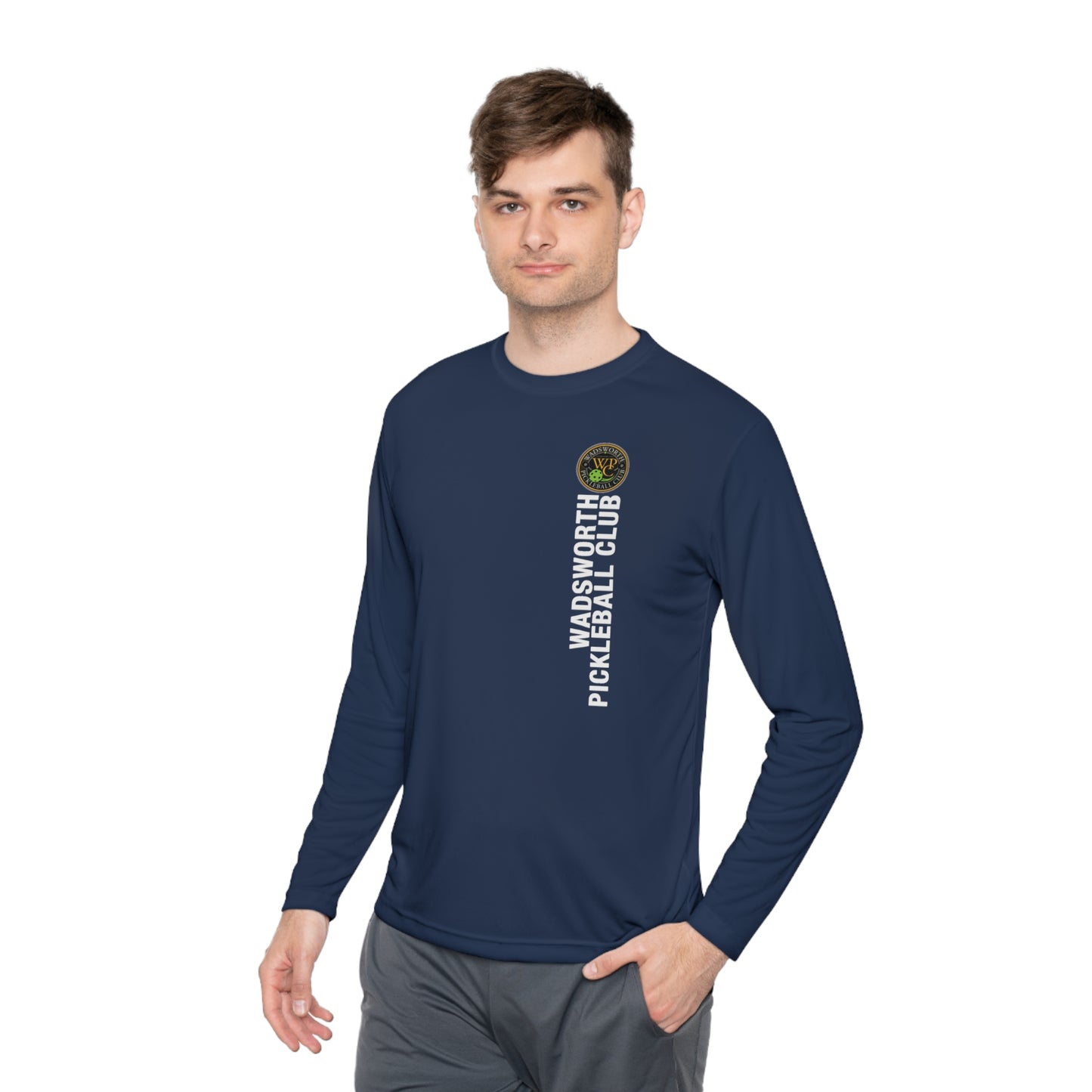 WPC COLOR VERTICAL LOGO SPORT-TEK (FRONT & BACK) - Unisex Lightweight Long Sleeve Tee