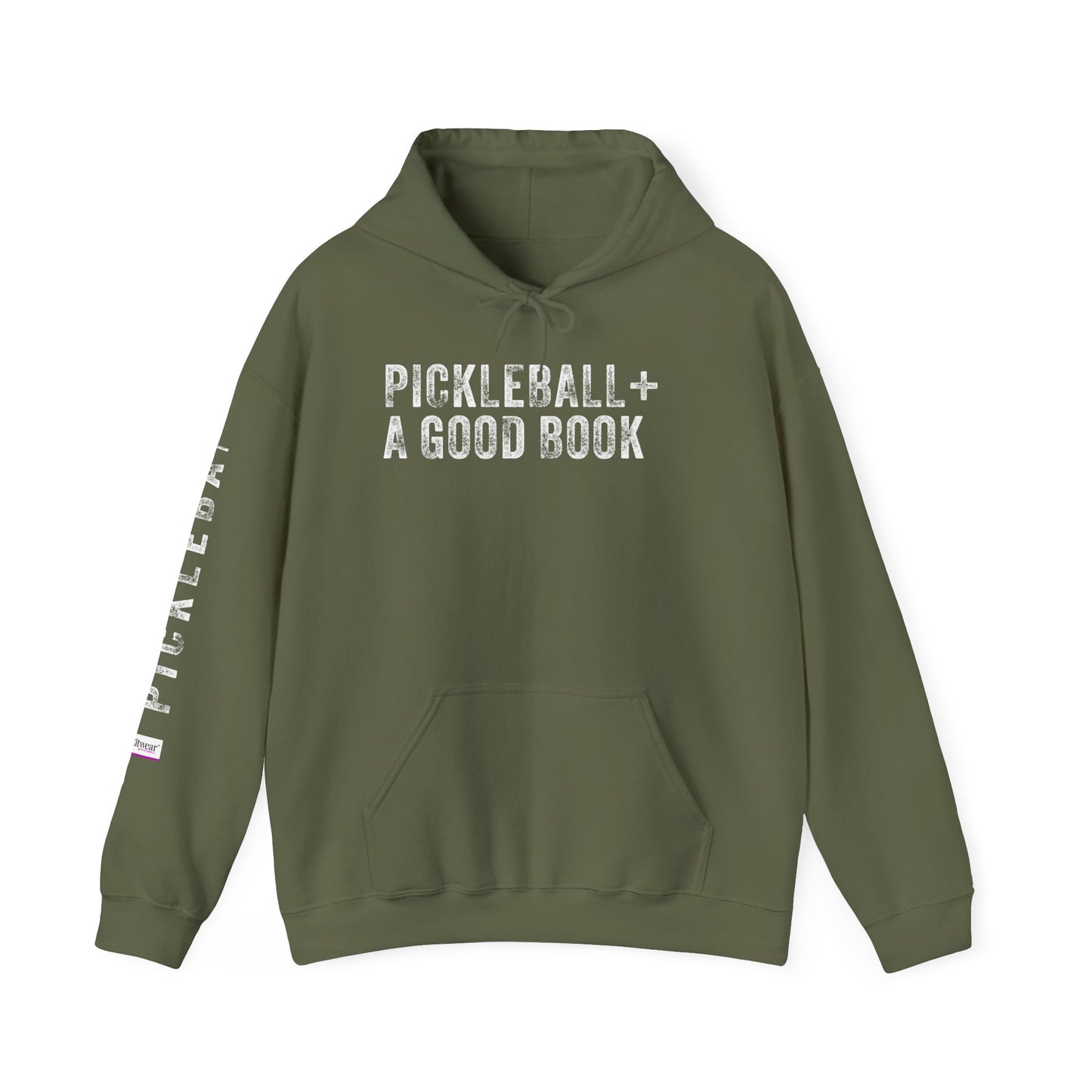 PICKLEBALL + GOOD BOOK, Unisex Heavy Blend™ Hooded Sweatshirt