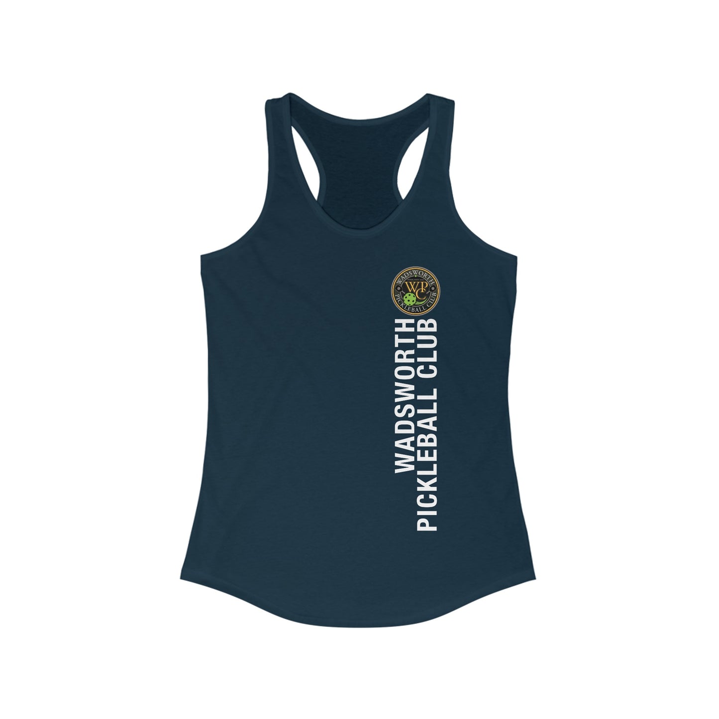 WPC COLOR VERTICAL LOGO (FRONT ONLY) - Women's Ideal Racerback Tank