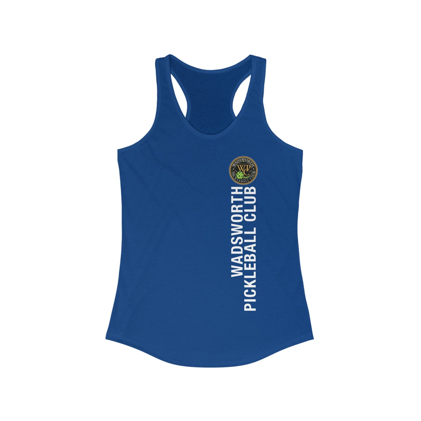WPC COLOR VERTICAL LOGO (FRONT ONLY) - Women's Ideal Racerback Tank