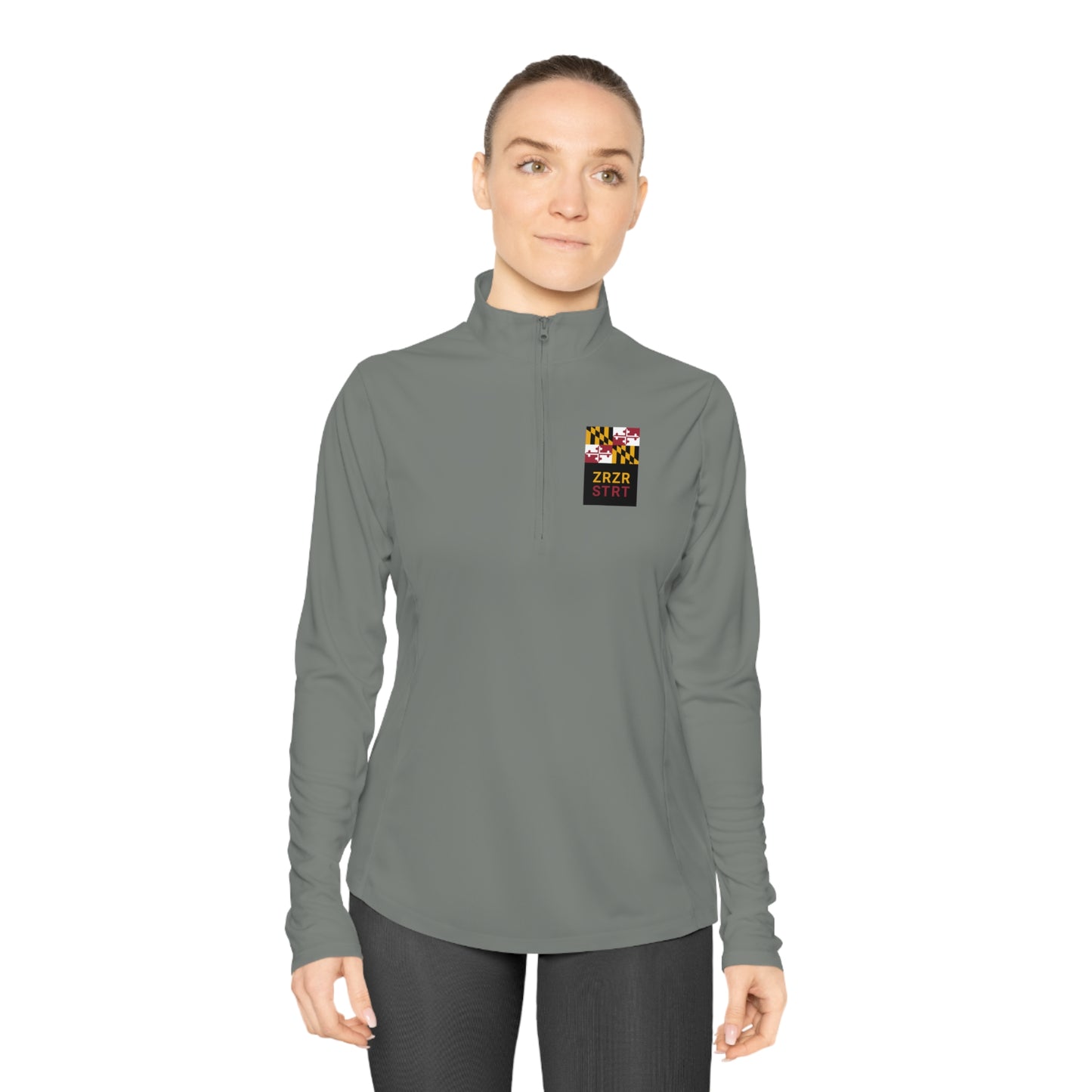 MARYLAND, ZERO, ZERO, STRT, WOMEN'S SPORT-TEK, Quarter-zip Pullover