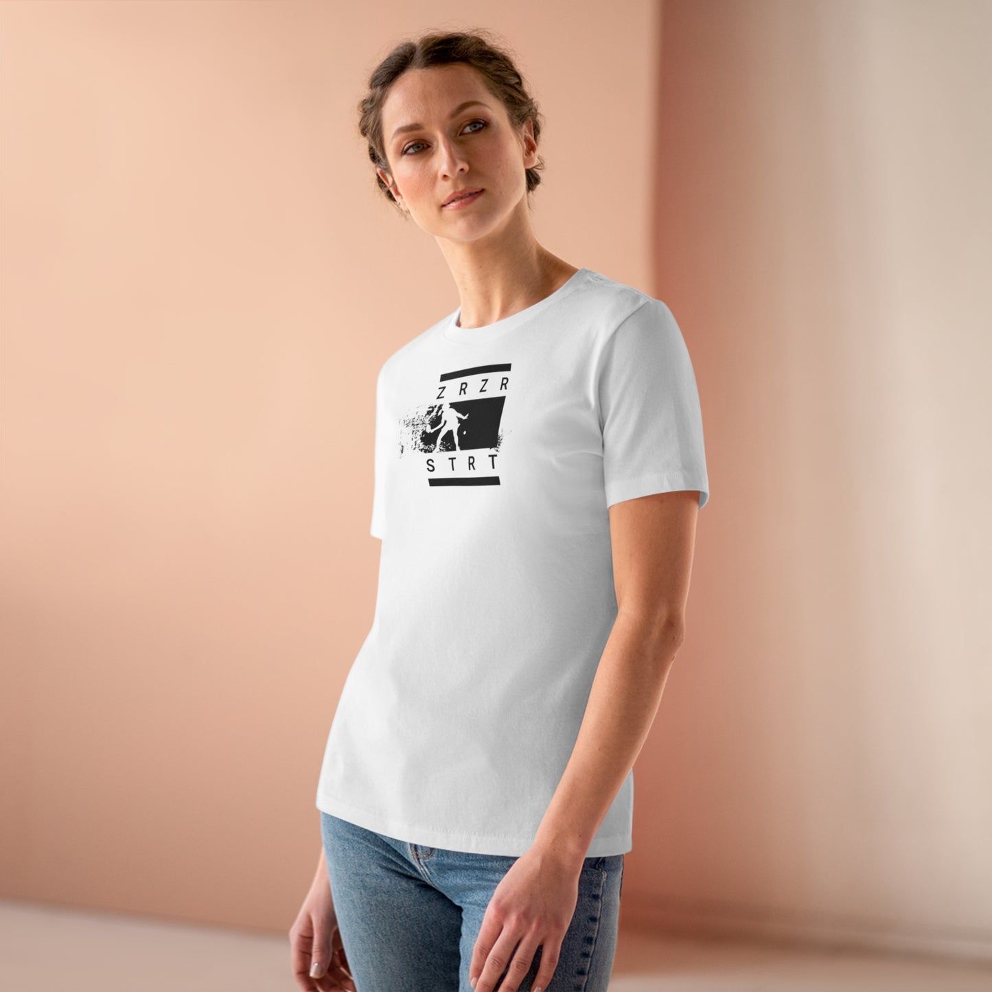 ZERO, ZERO, START, Relaxed Fit Women's T-shirt