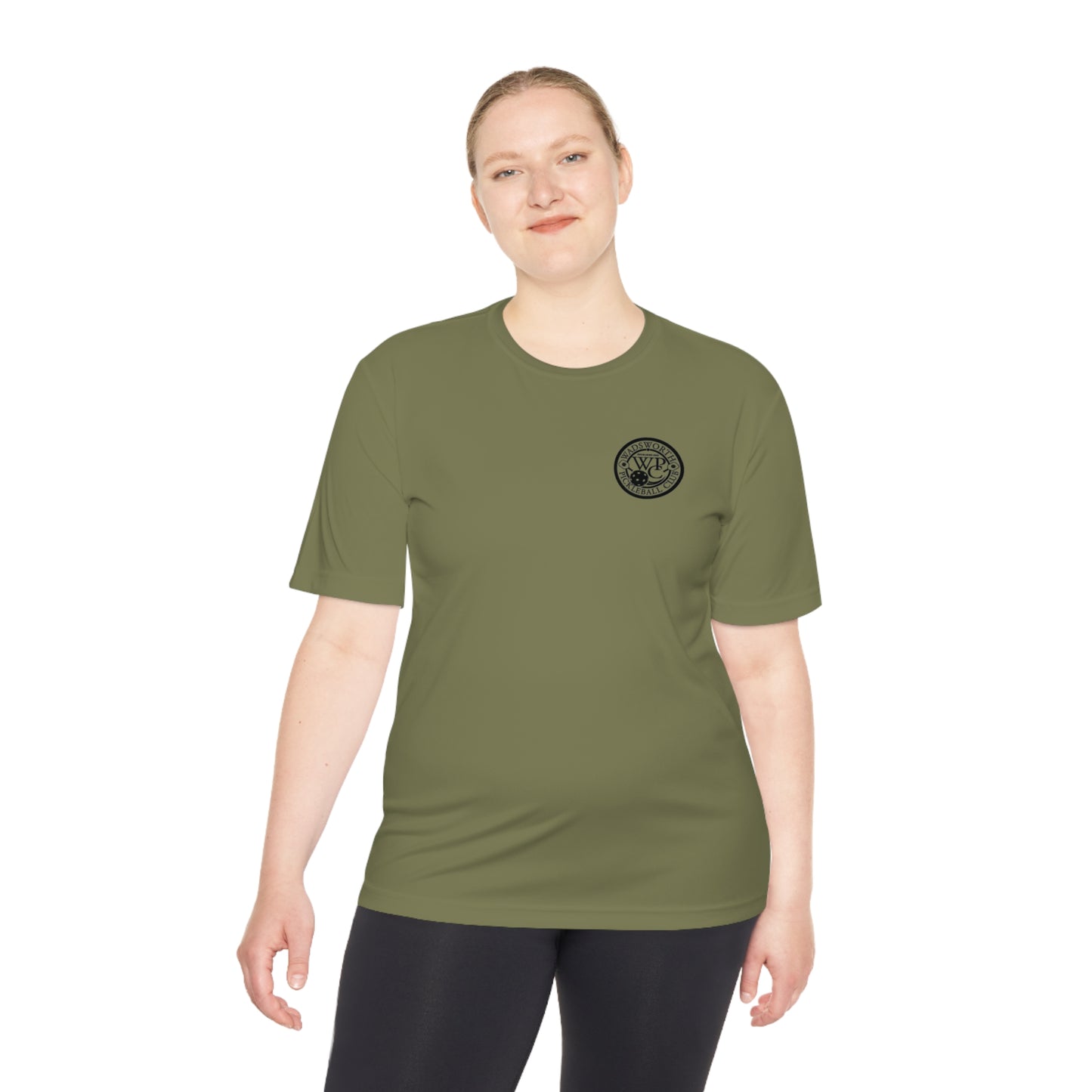WPC BLACK-WHITE POCKET LOGO SPORT-TEK (FRONT & LOGO BACK) - Unisex Moisture Wicking Tee