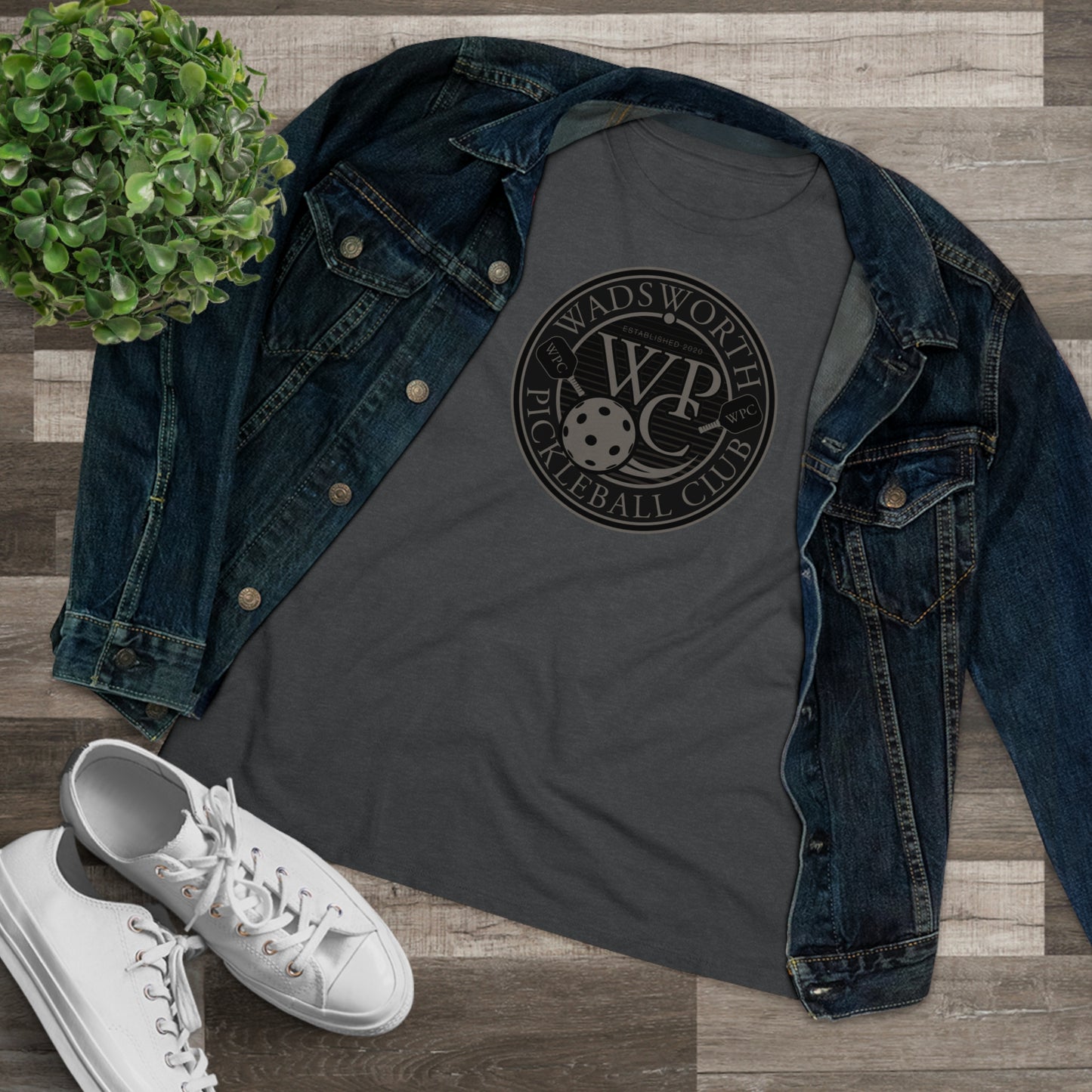 WPC GRAY BLACK, Relaxed Fit Women's T-shirt