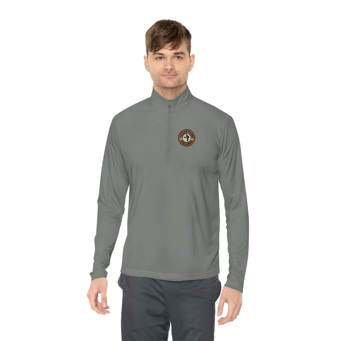 RETIREMENT PLAN, MALE ATHLETE, SPORT-TEK: Unisex Quarter-zip Pullover