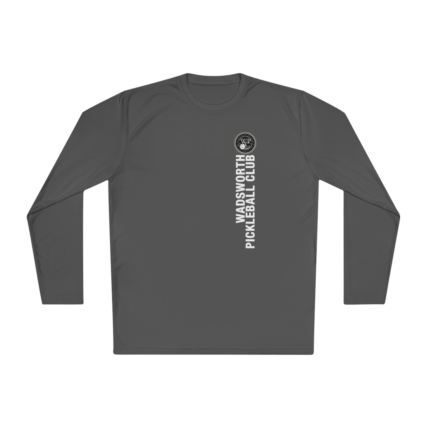 WPC GRAY-WHITE LOGO SPORT-TEK (FRONT & BACK) - Unisex Lightweight Long Sleeve Tee