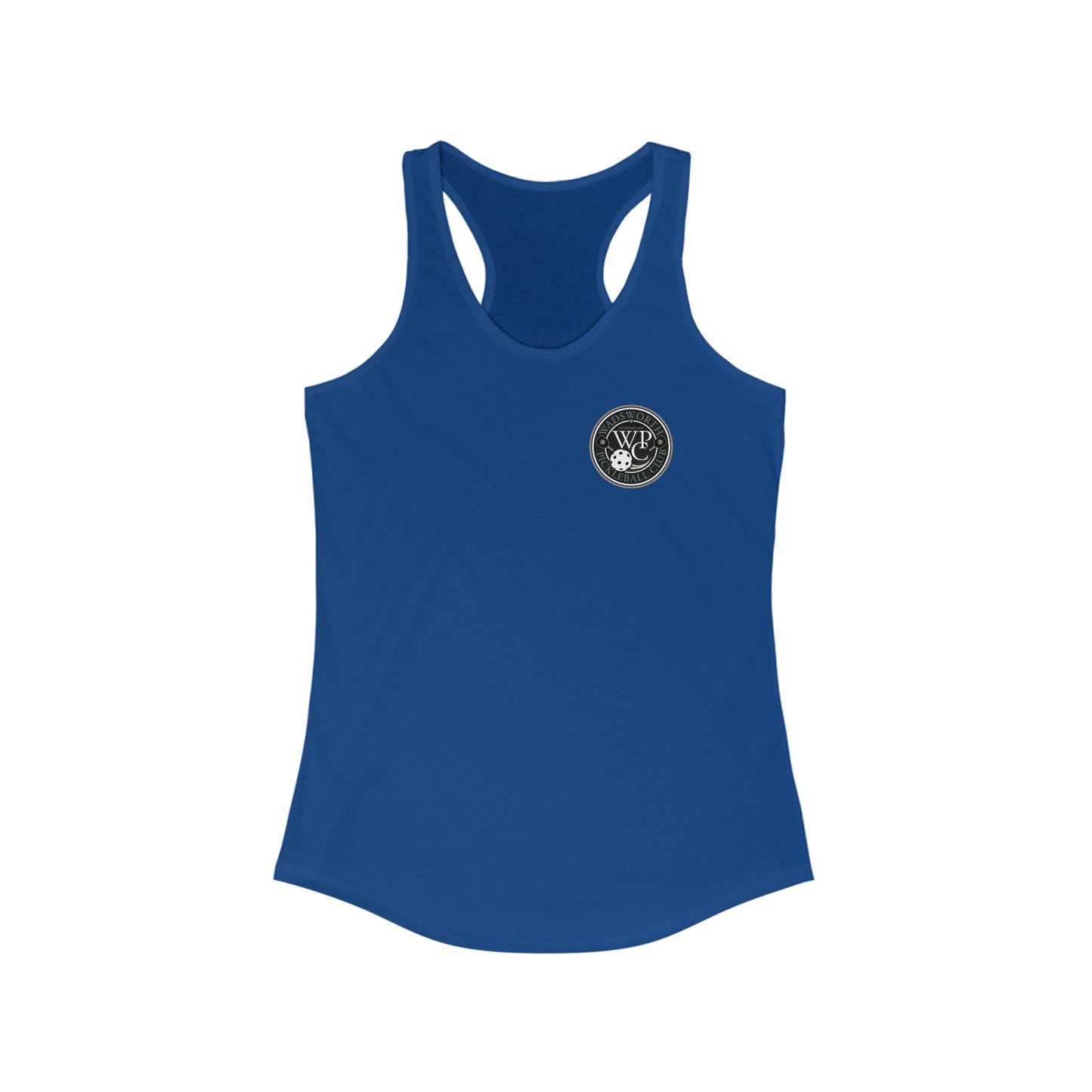 WPC GRAY POCKET LOGO (FRONT ONLY) Women's Ideal Racerback Tank