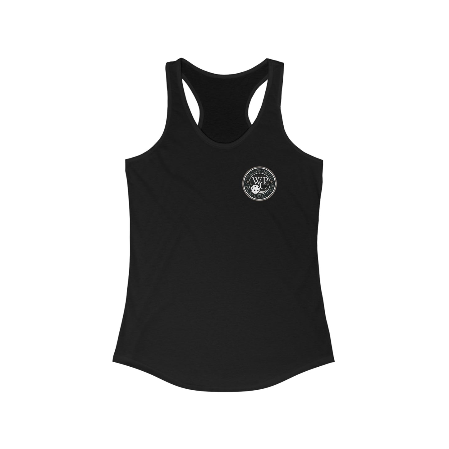 WPC GRAY POCKET LOGO (FRONT ONLY) Women's Ideal Racerback Tank