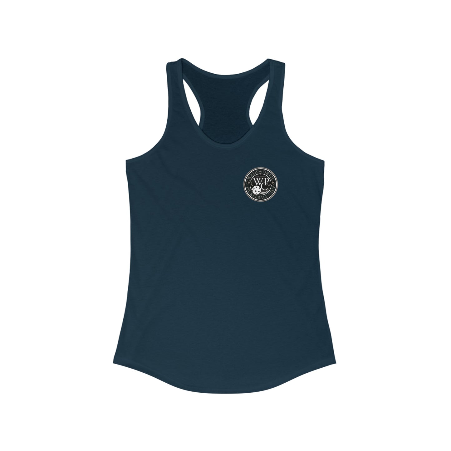 WPC GRAY POCKET LOGO (FRONT ONLY) Women's Ideal Racerback Tank