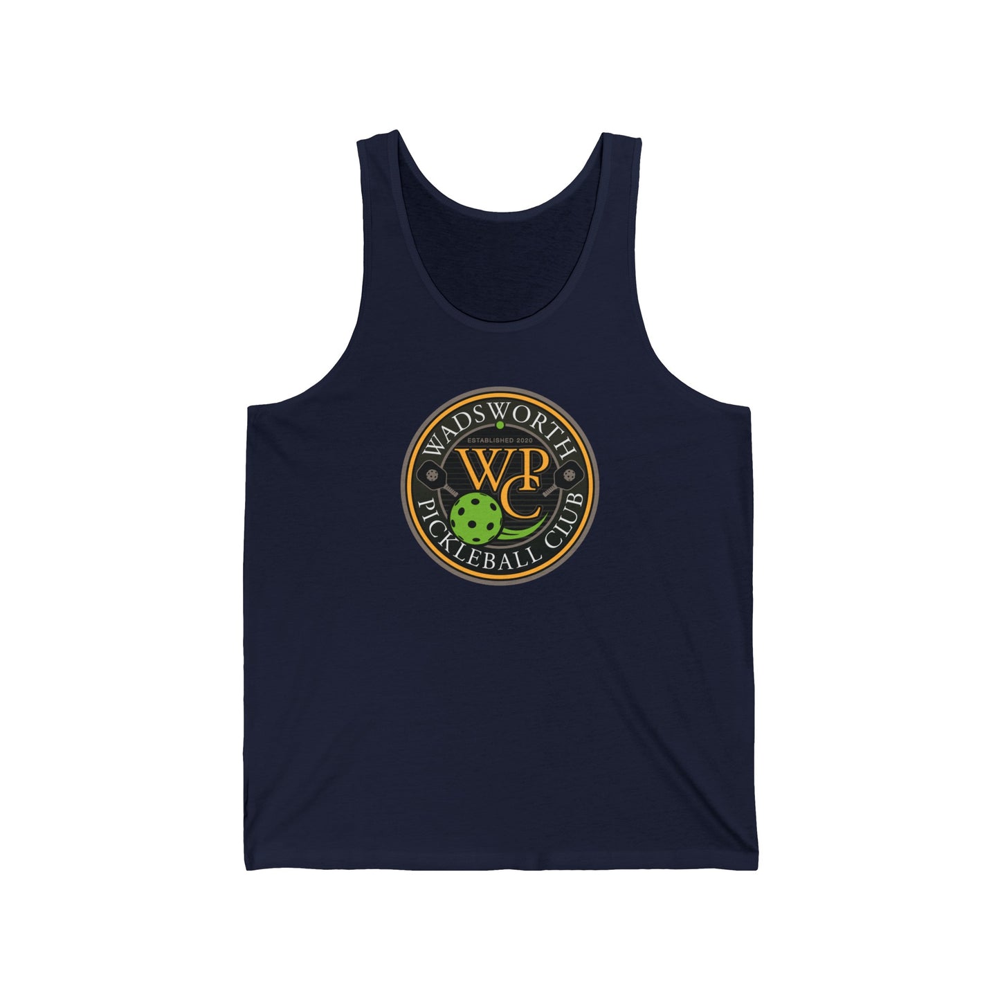 WPC COLOR LOGO (FRONT & PICKLEBALL BACK) - Unisex Jersey Tank