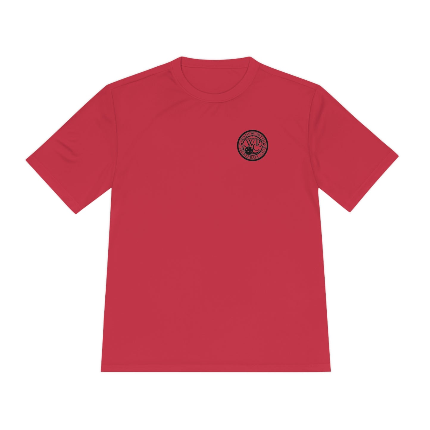 WPC BLACK-WHITE POCKET LOGO SPORT-TEK (FRONT & LOGO BACK) - Unisex Moisture Wicking Tee
