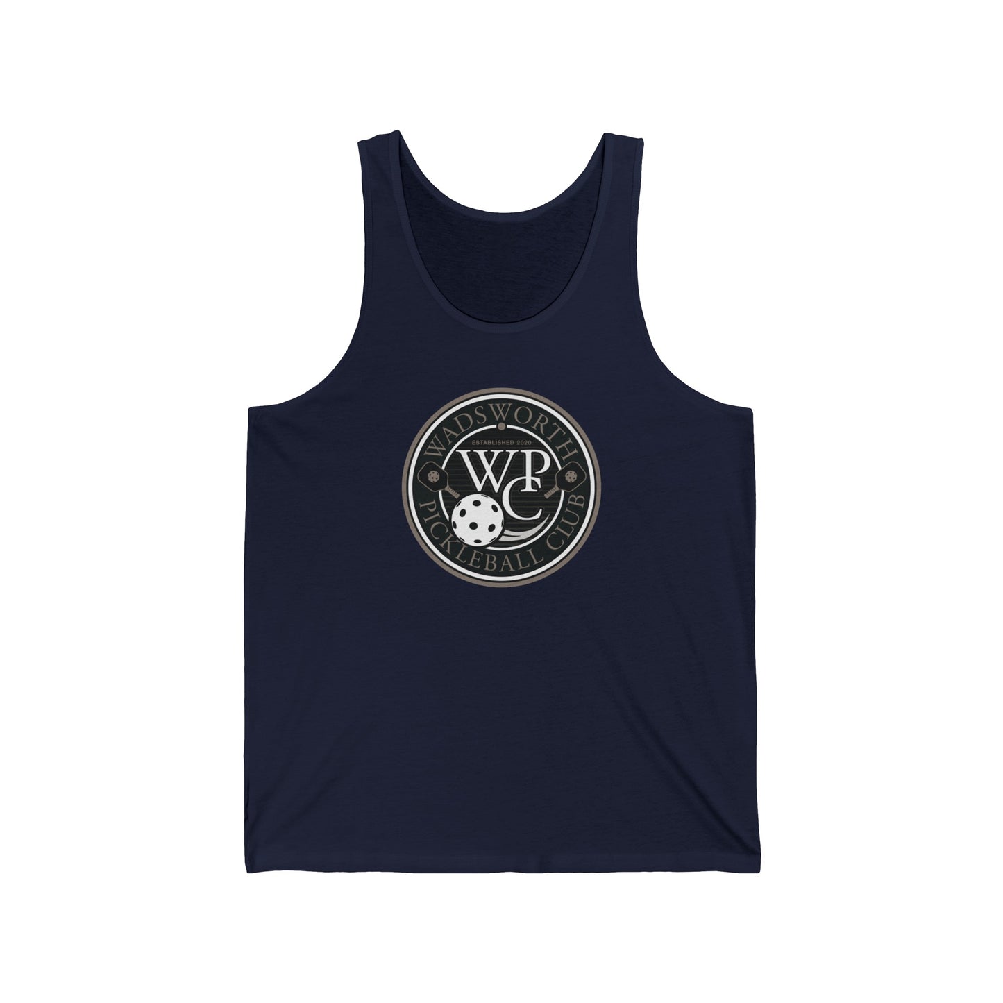 WPC GRAY LOGO (FRONT & PICKLEBALL BACK) - Unisex Jersey Tank