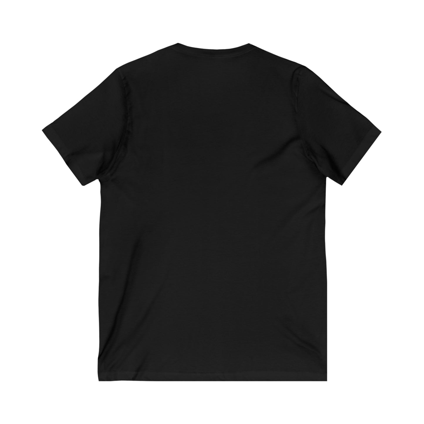 WPC GRAY VERTICAL LOGO (FRONT ONLY) - Unisex Jersey Short Sleeve V-Neck Tee