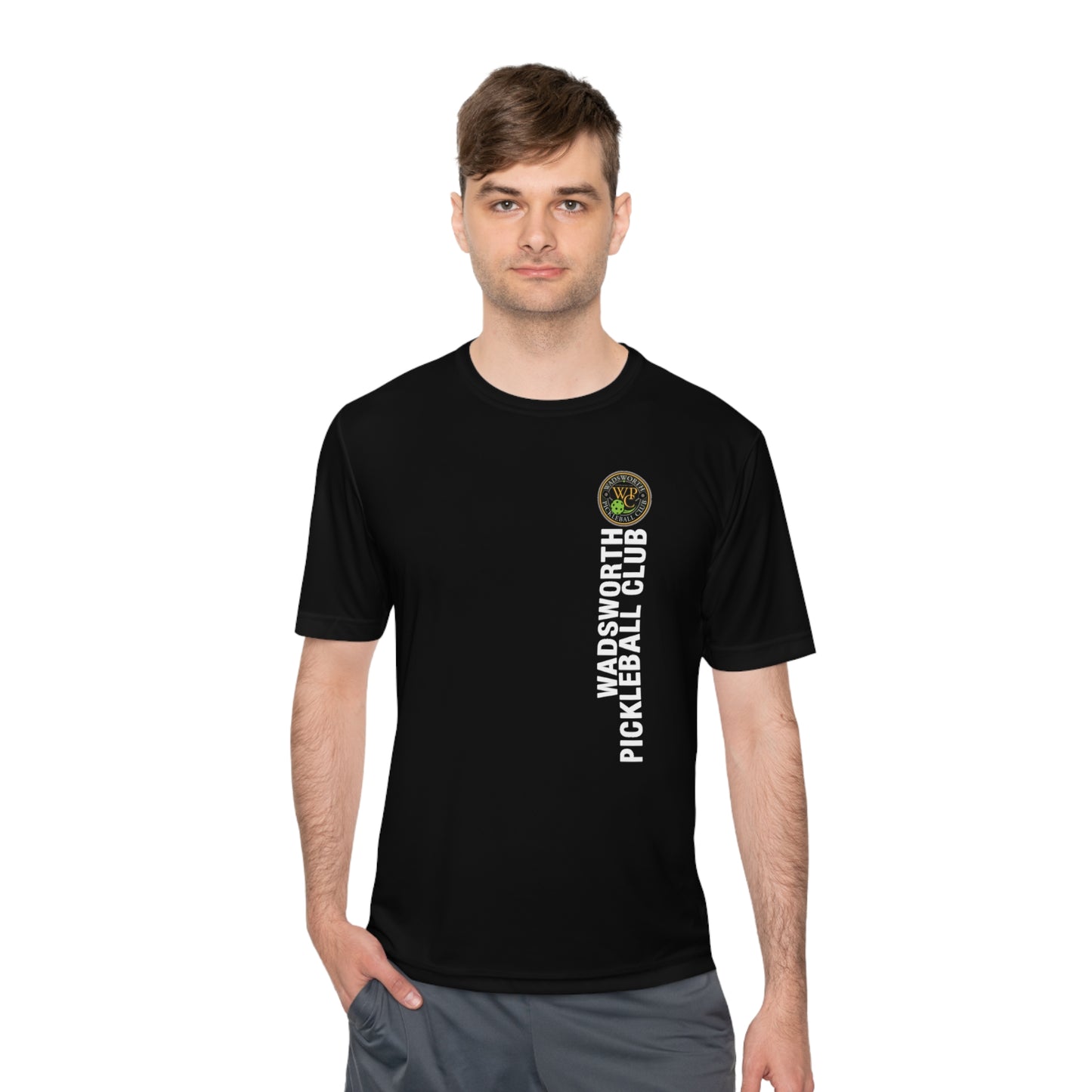 WPC COLOR VERTICAL LOGO SPORT-TEK (FRONT & LOGO BACK) - Unisex Moisture Wicking Tee