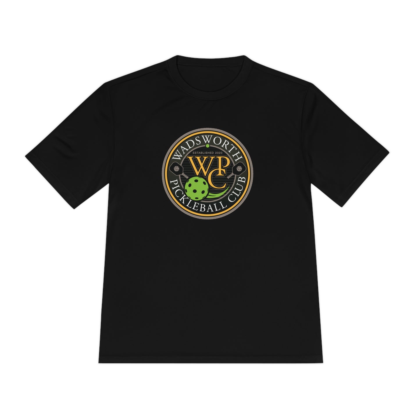WPC COLOR LOGO SPORT-TEK (FRONT & PICKLEBALL BACK) - Unisex Moisture Wicking Tee