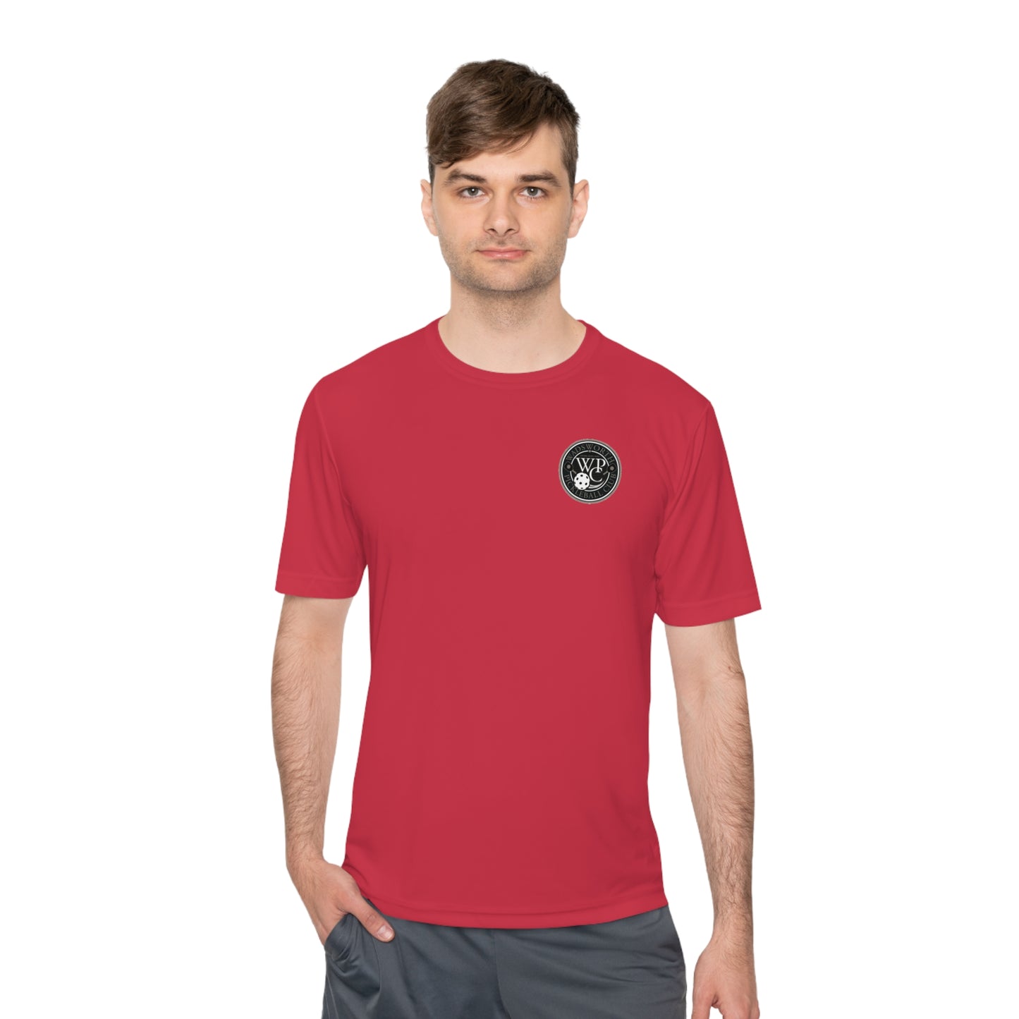 WPC GRAY POCKET LOGO SPORT-TEK (FRONT & LOGO BACK) - Unisex Moisture Wicking Tee