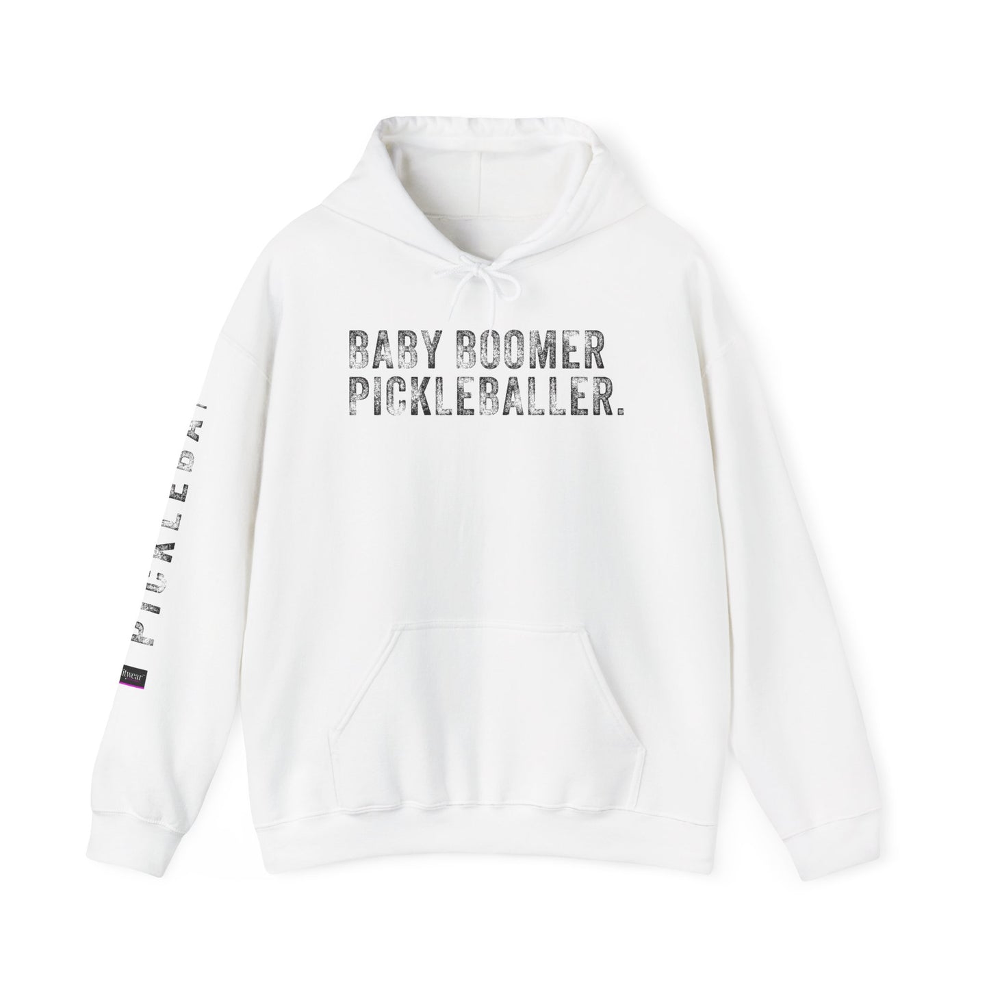 BABY BOOMER PICKLEBALLER, Unisex Heavy Blend™ Hooded Sweatshirt