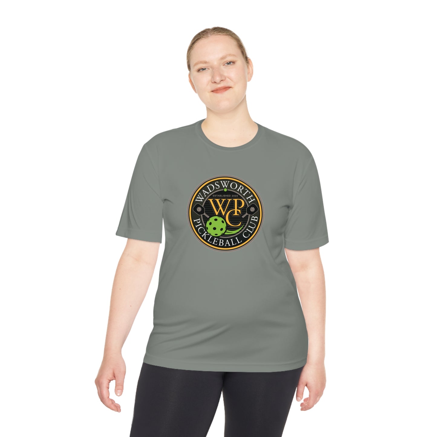 WPC COLOR LOGO SPORT-TEK (FRONT & PICKLEBALL BACK) - Unisex Moisture Wicking Tee