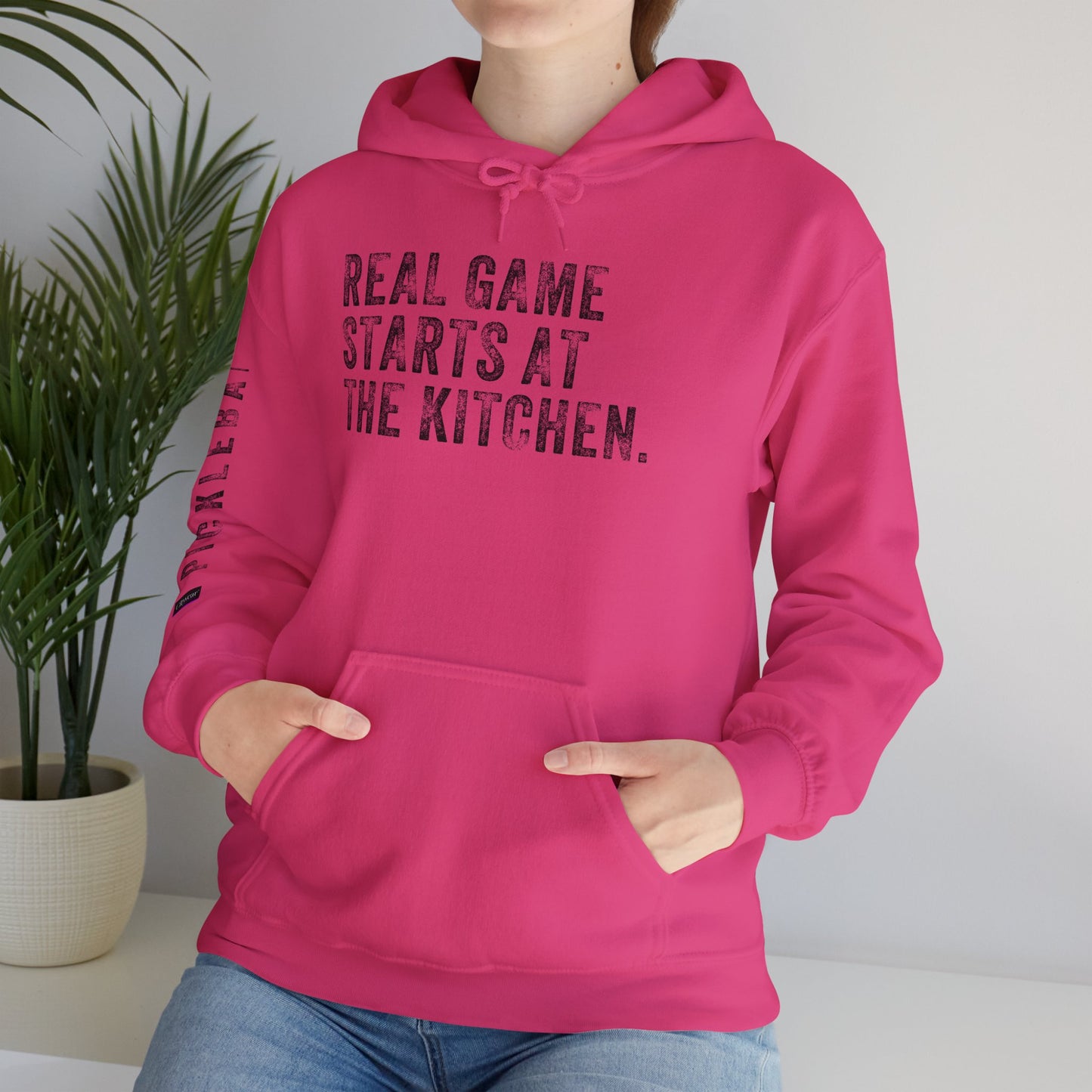REAL GAME STARTS AT THE KITCHEN, Unisex Heavy Blend™ Hooded Sweatshirt