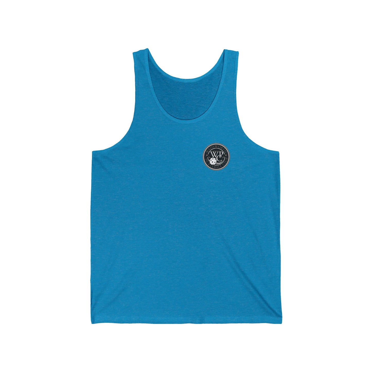WPC GRAY POCKET LOGO (FRONT & PICKLEBALL BACK) - Unisex Jersey Tank