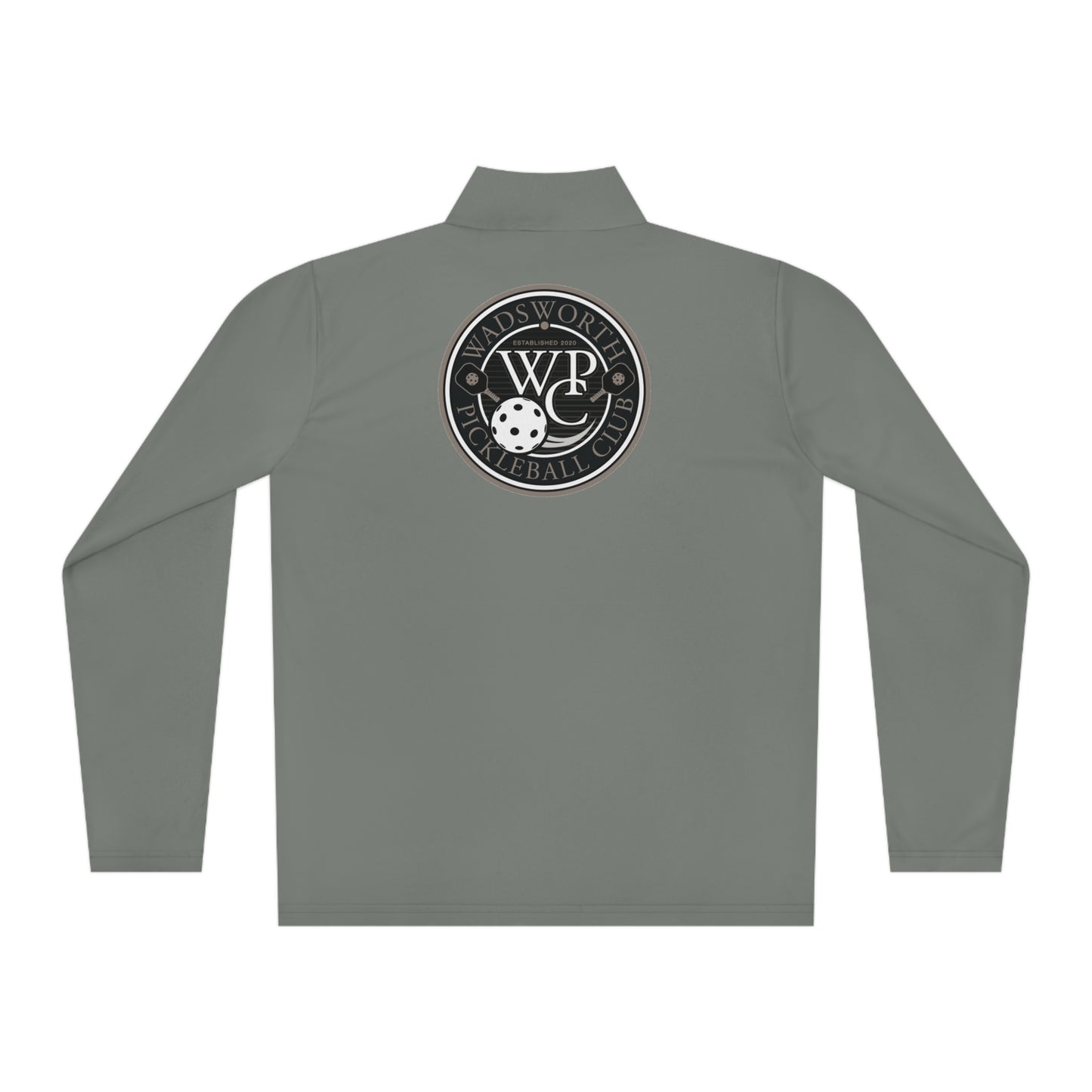 WPC GRAY LOGOS (FRONT & BACK) - Unisex Quarter-Zip Pullover
