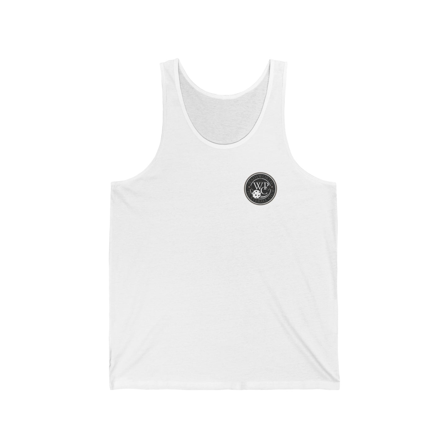 WPC GRAY POCKET LOGO (FRONT & PICKLEBALL BACK) - Unisex Jersey Tank