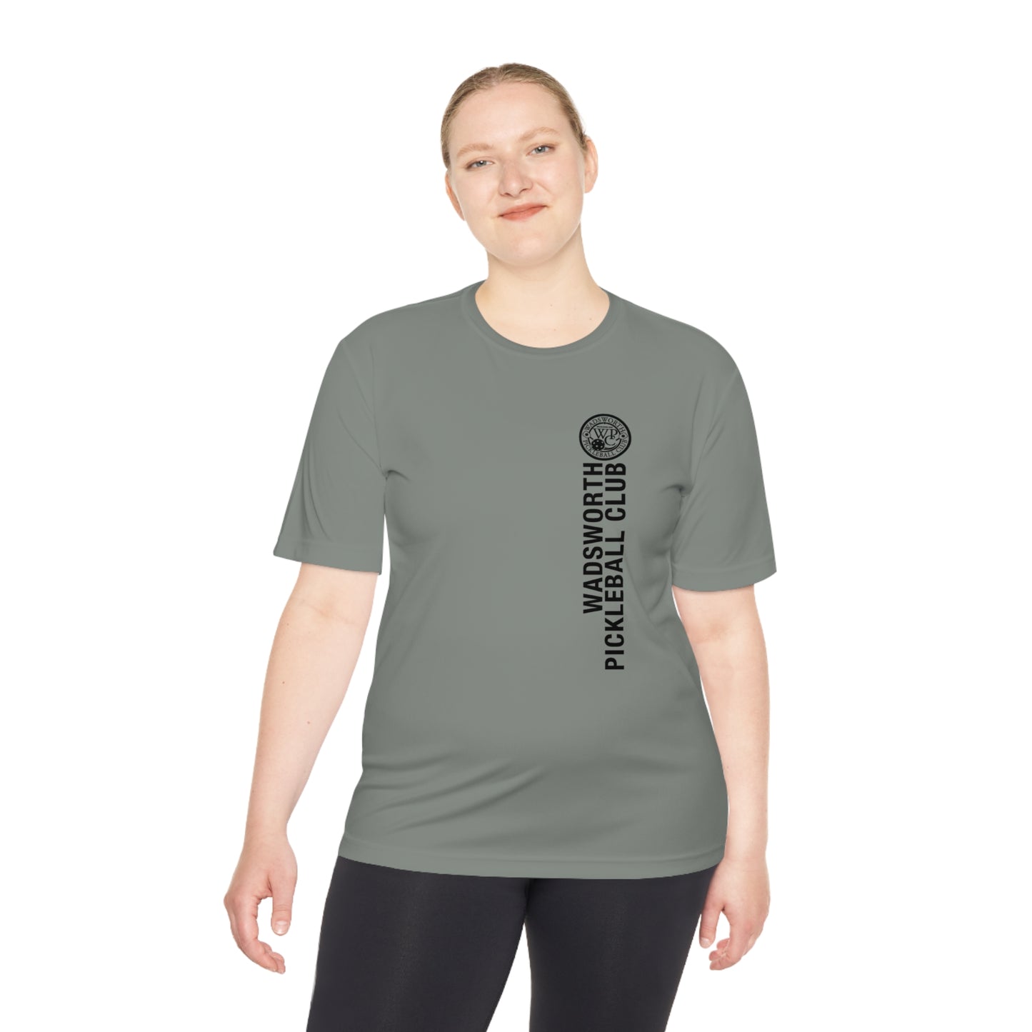 WPC BLACK VERTICAL LOGO SPORT-TEK (FRONT & LOGO BACK) - Unisex Moisture Wicking Tee