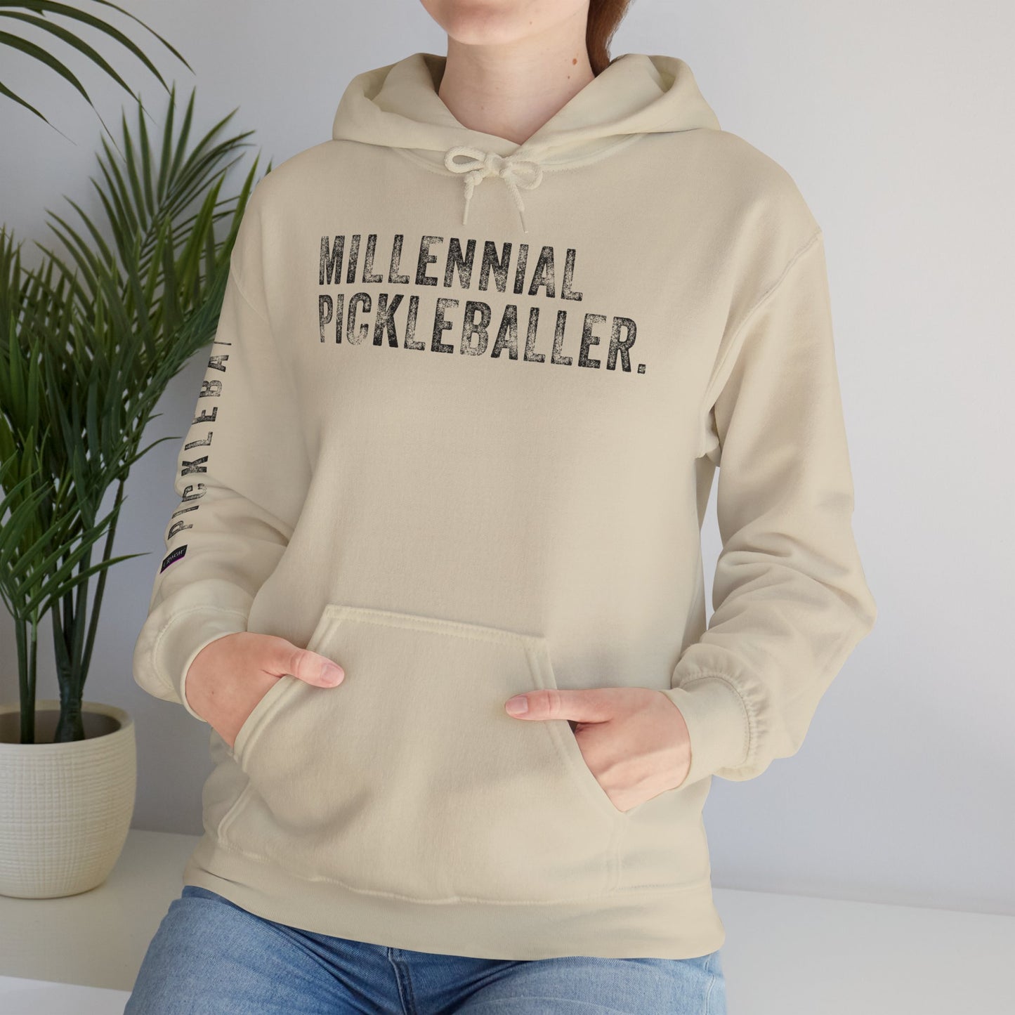 MILLENNIAL PICKLEBALLER, Unisex Heavy Blend™ Hooded Sweatshirt