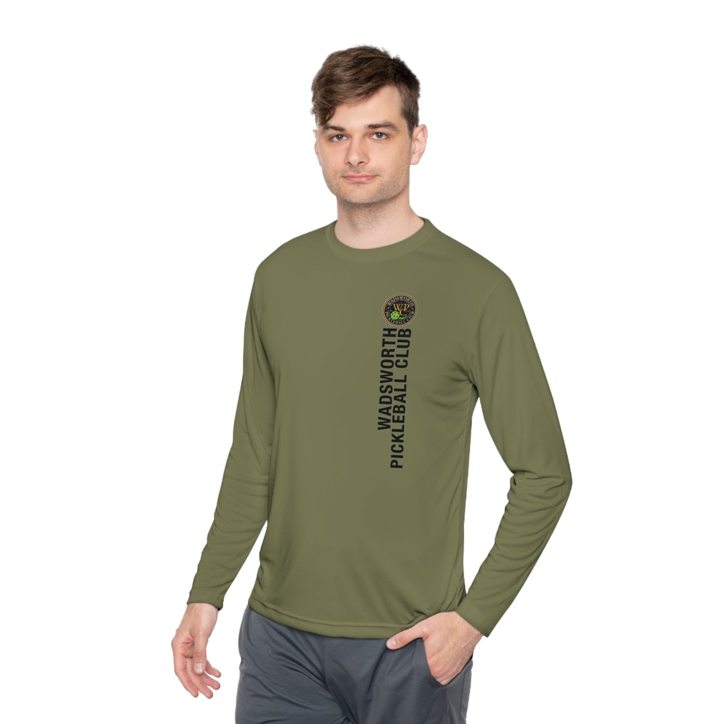 WPC COLOR VERTICAL LOGO SPORT-TEK (FRONT & BACK) - Unisex Lightweight Long Sleeve Tee