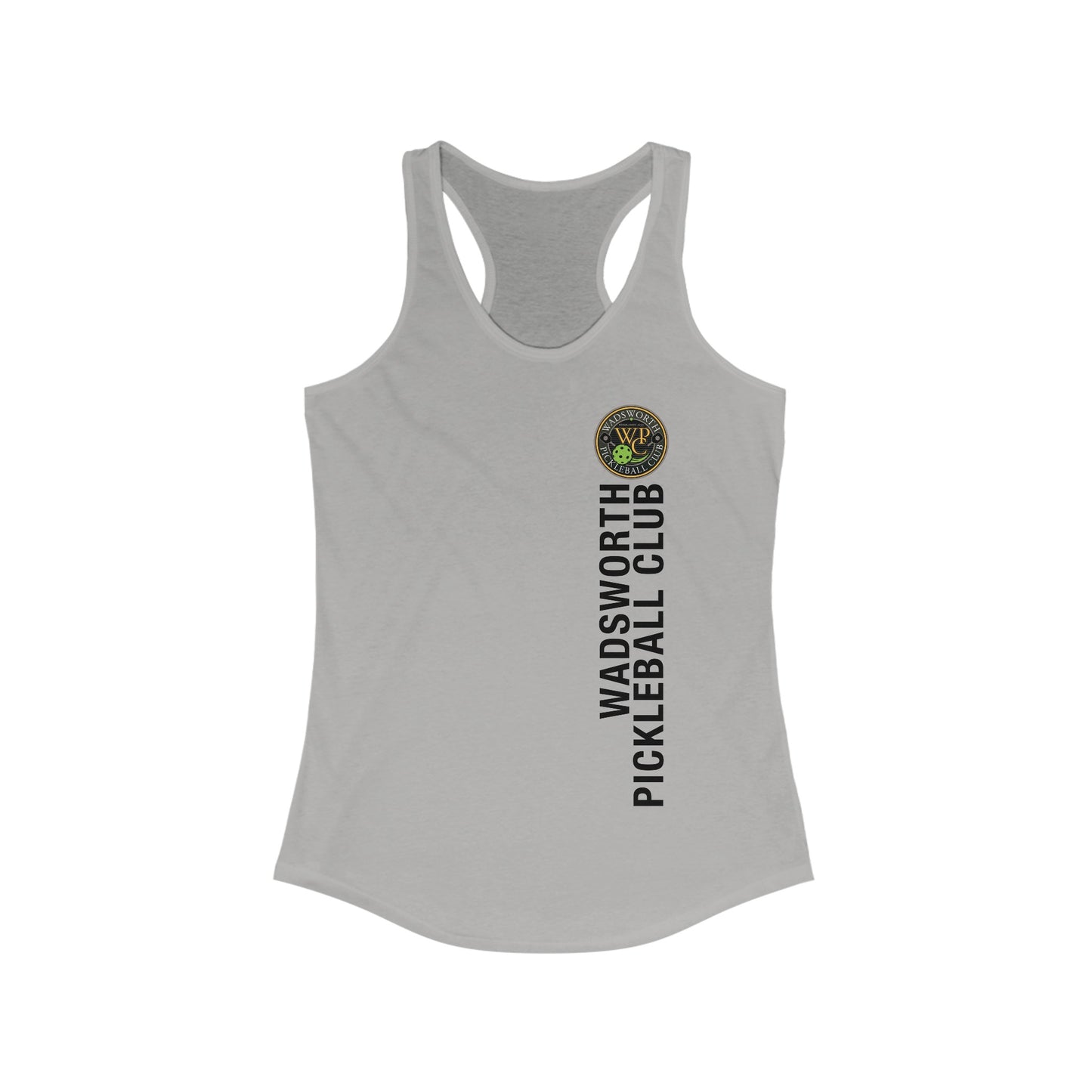 WPC COLOR VERTICAL LOGO (FRONT ONLY) - Women's Ideal Racerback Tank