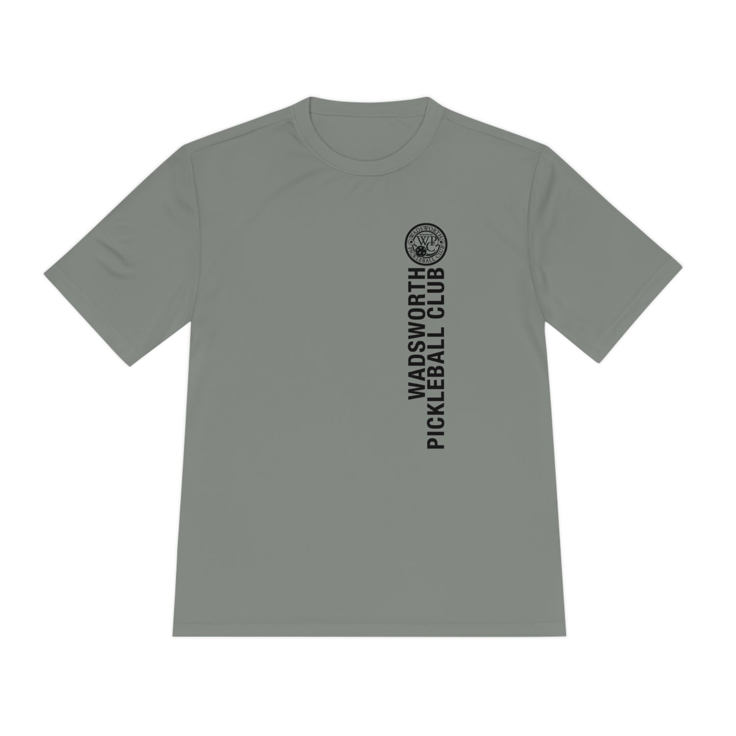 WPC BLACK VERTICAL LOGO SPORT-TEK (FRONT & LOGO BACK) - Unisex Moisture Wicking Tee