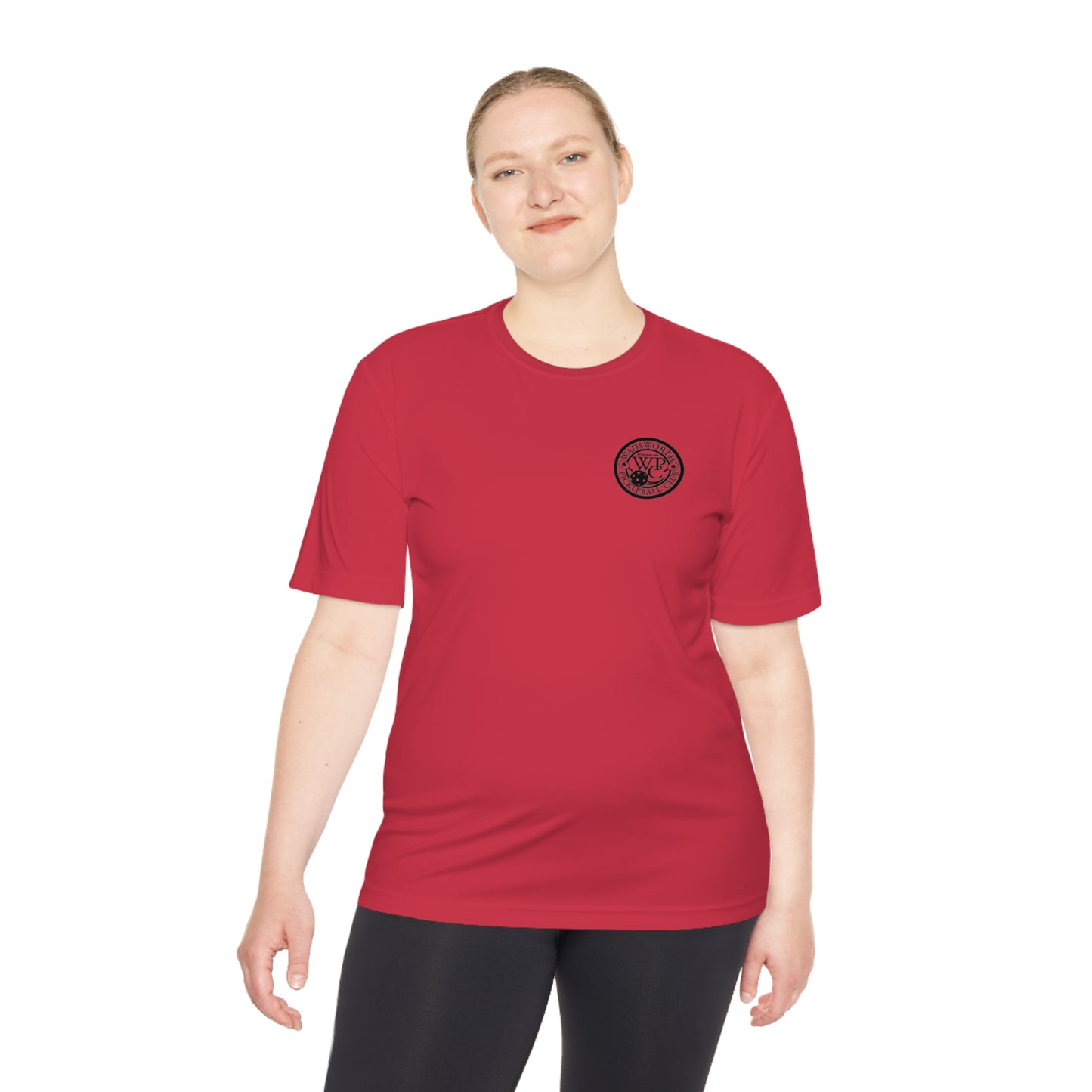 WPC BLACK-WHITE POCKET LOGO SPORT-TEK (FRONT & LOGO BACK) - Unisex Moisture Wicking Tee