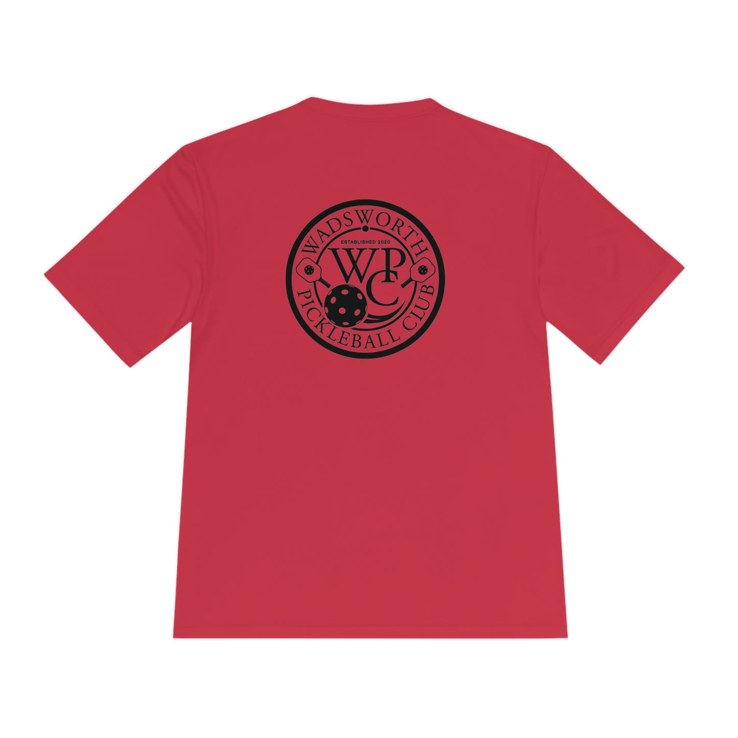 WPC BLACK-WHITE POCKET LOGO SPORT-TEK (FRONT & LOGO BACK) - Unisex Moisture Wicking Tee