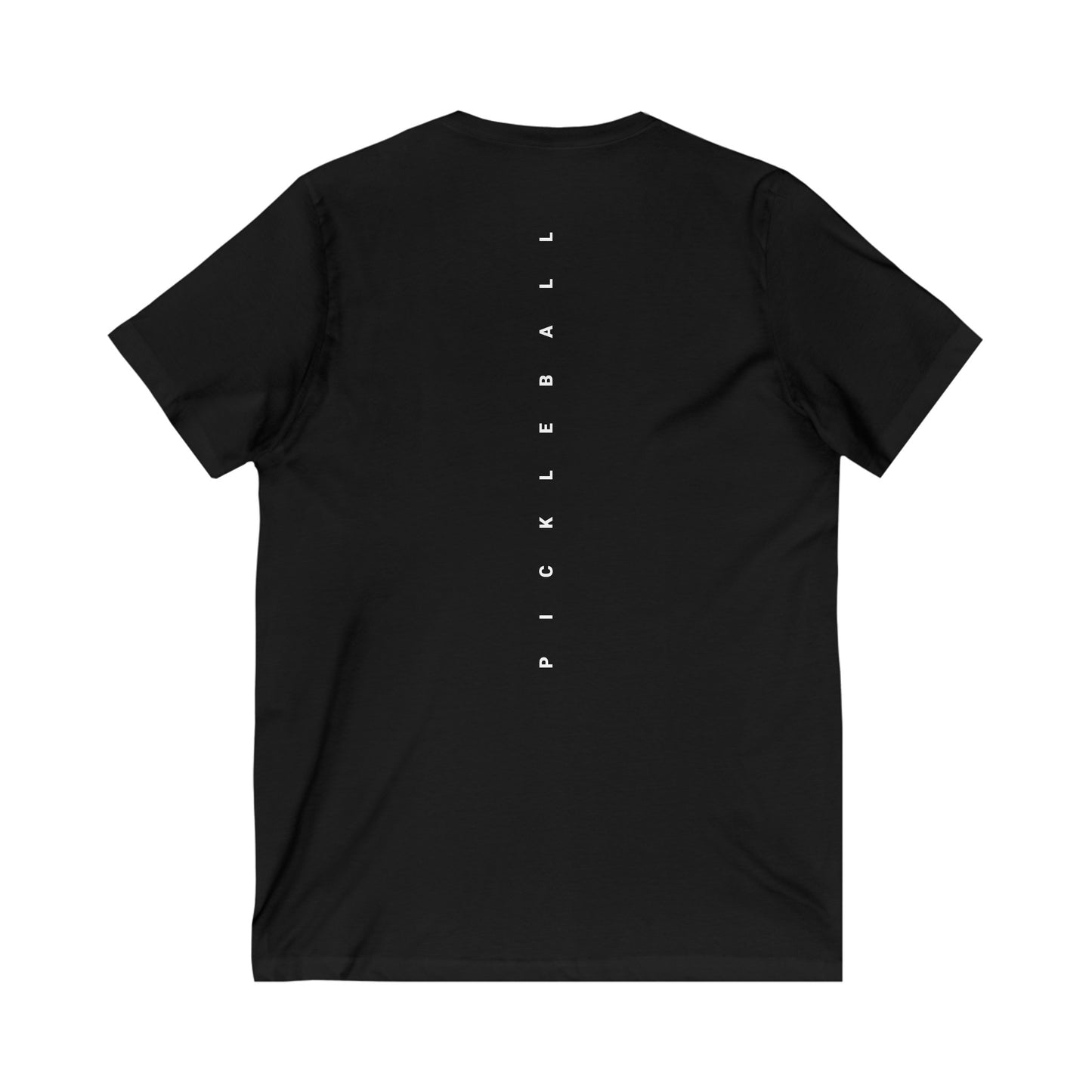 WPC GRAY POCKET LOGO (FRONT & PICKLEBALL BACK) V-NECK - Unisex Jersey Short Sleeve V-Neck Tee