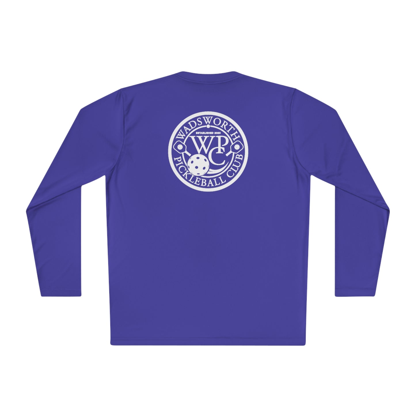 WPC WHITE-BLACK LOGOS SPORT-TEK (FRONT & BACK) - Unisex Lightweight Long Sleeve Tee